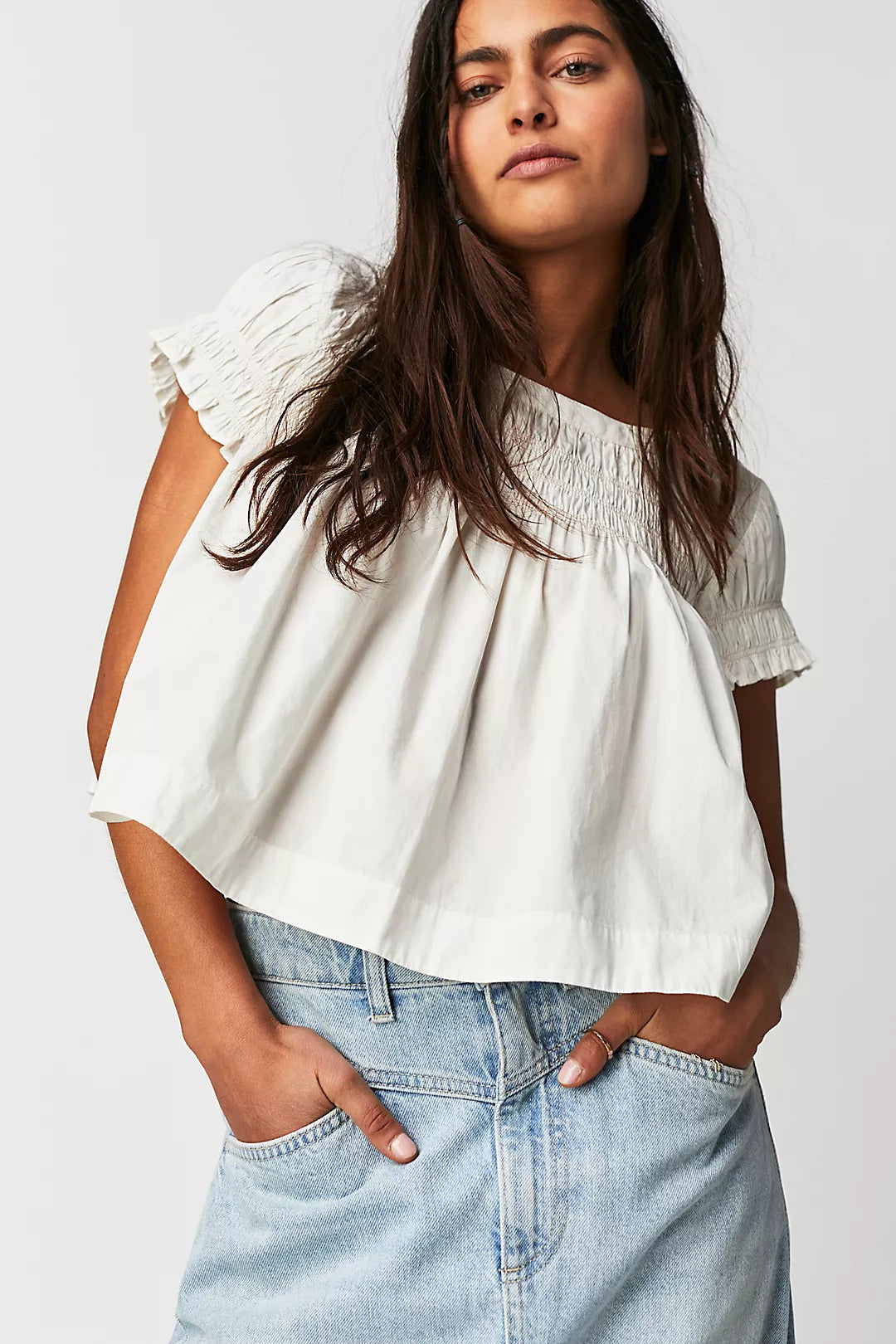 FREE PEOPLE Swing Into Spring Top XL