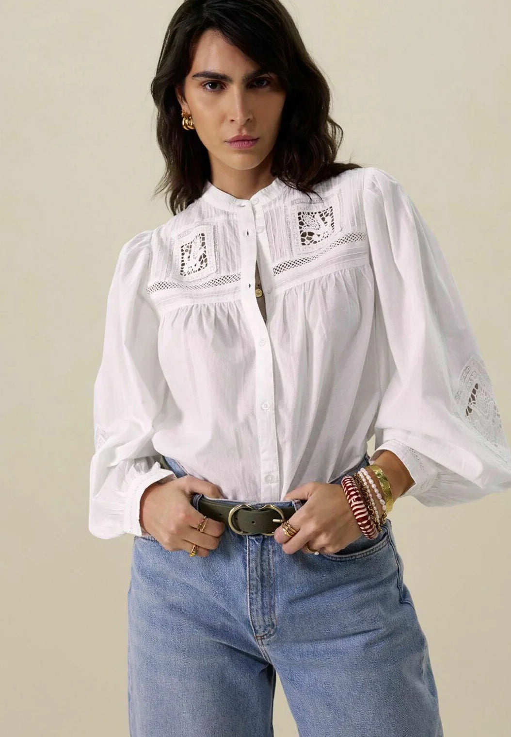 Sissy-Boy MIT-DETAILS - Button-down blouse S