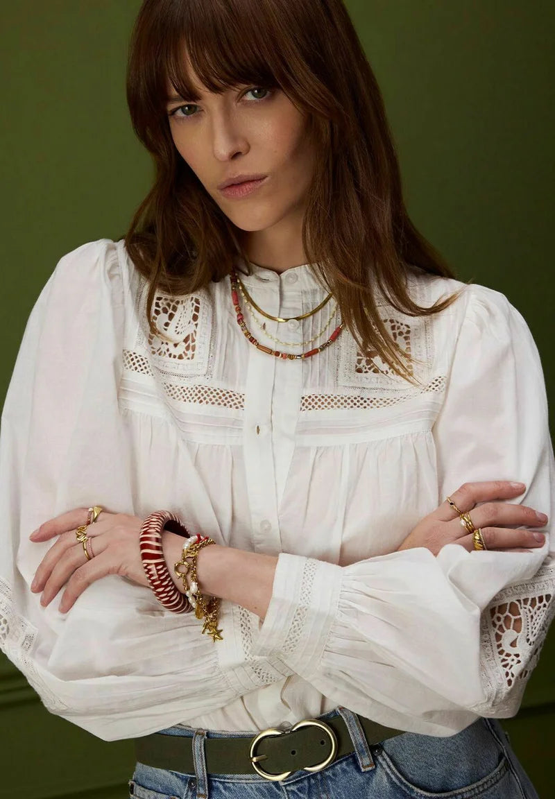 Sissy-Boy MIT-DETAILS - Button-down blouse S