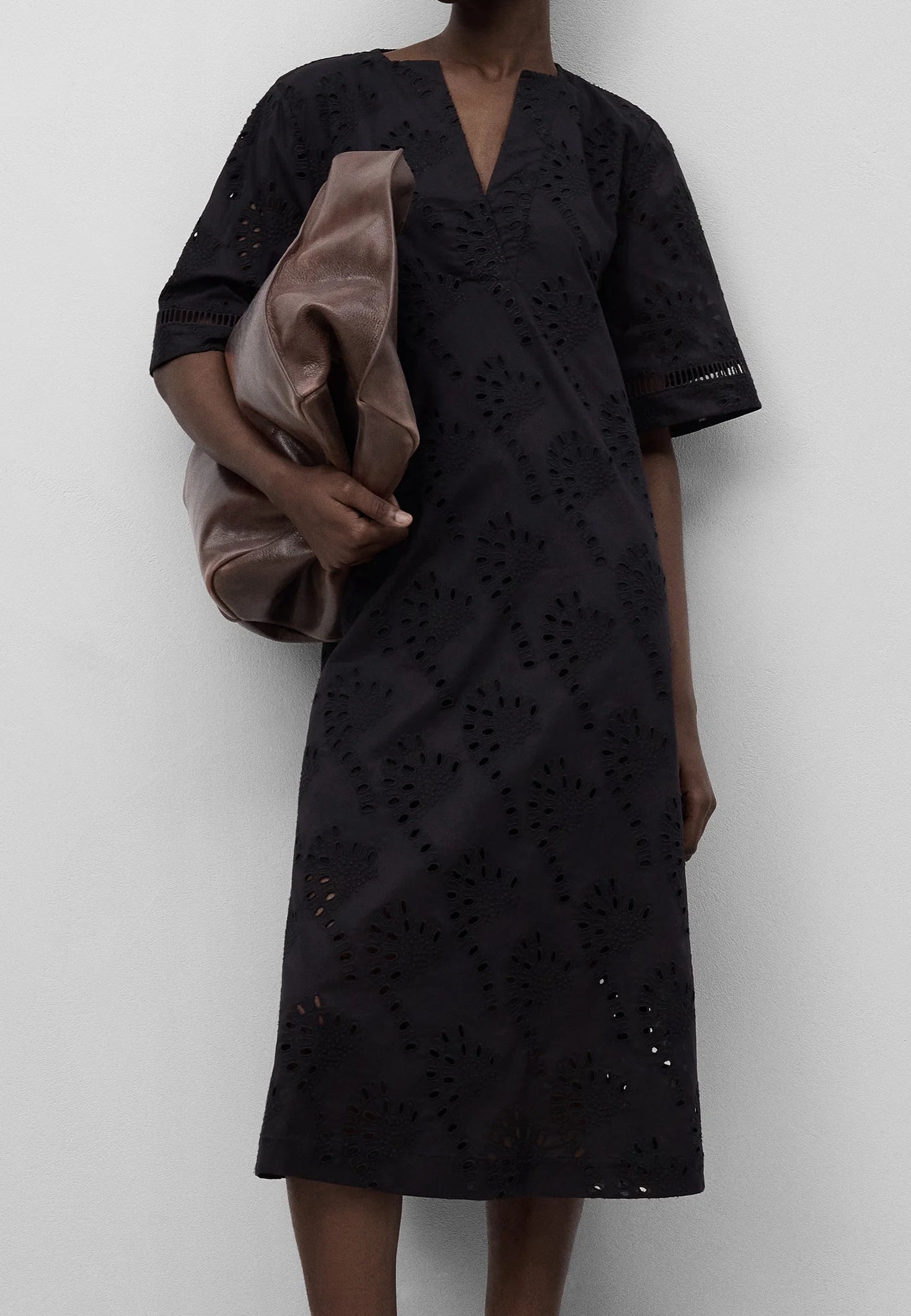ADOLFO DOMINGUEZ  Day dress - black M