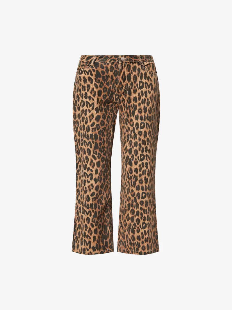 DAMSON MADDER Kenny Twill Trouser- Leopard