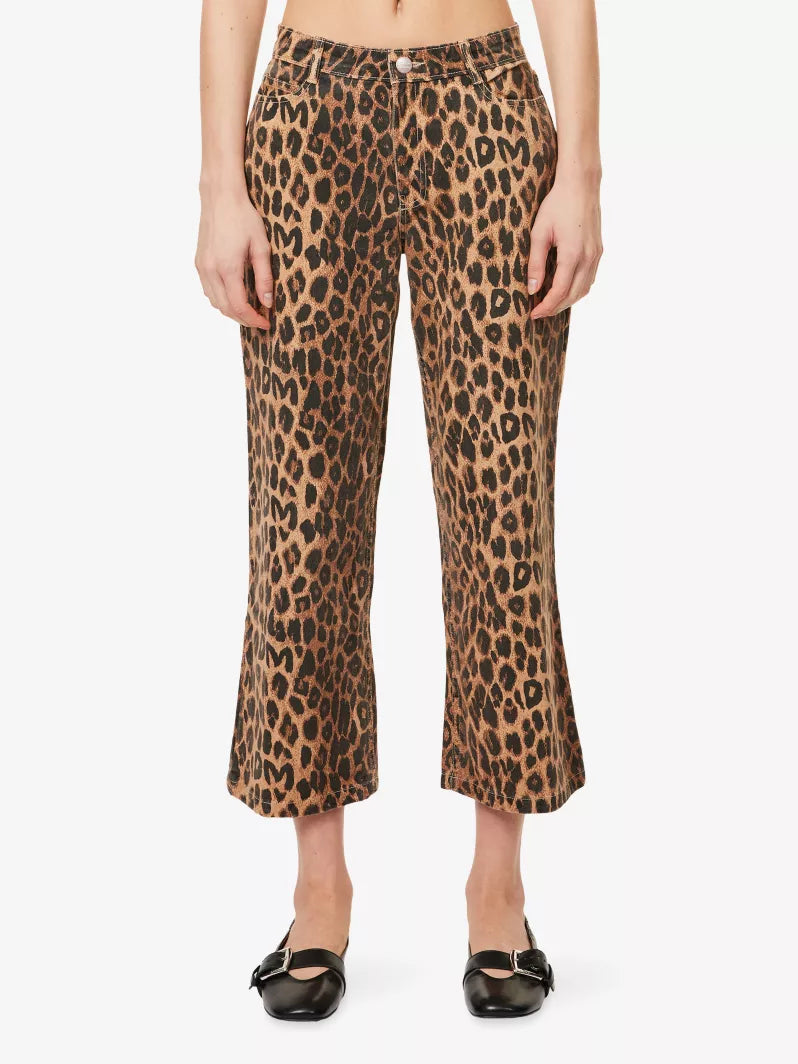 DAMSON MADDER Kenny Twill Trouser- Leopard
