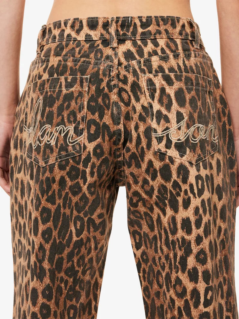 DAMSON MADDER Kenny Twill Trouser- Leopard