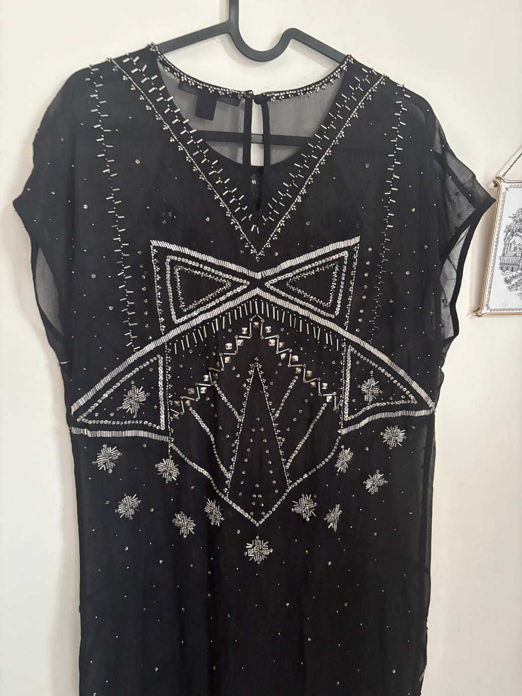 ALL SAINTS ETTA EMBELLISHED MAXI DRESS UK 10