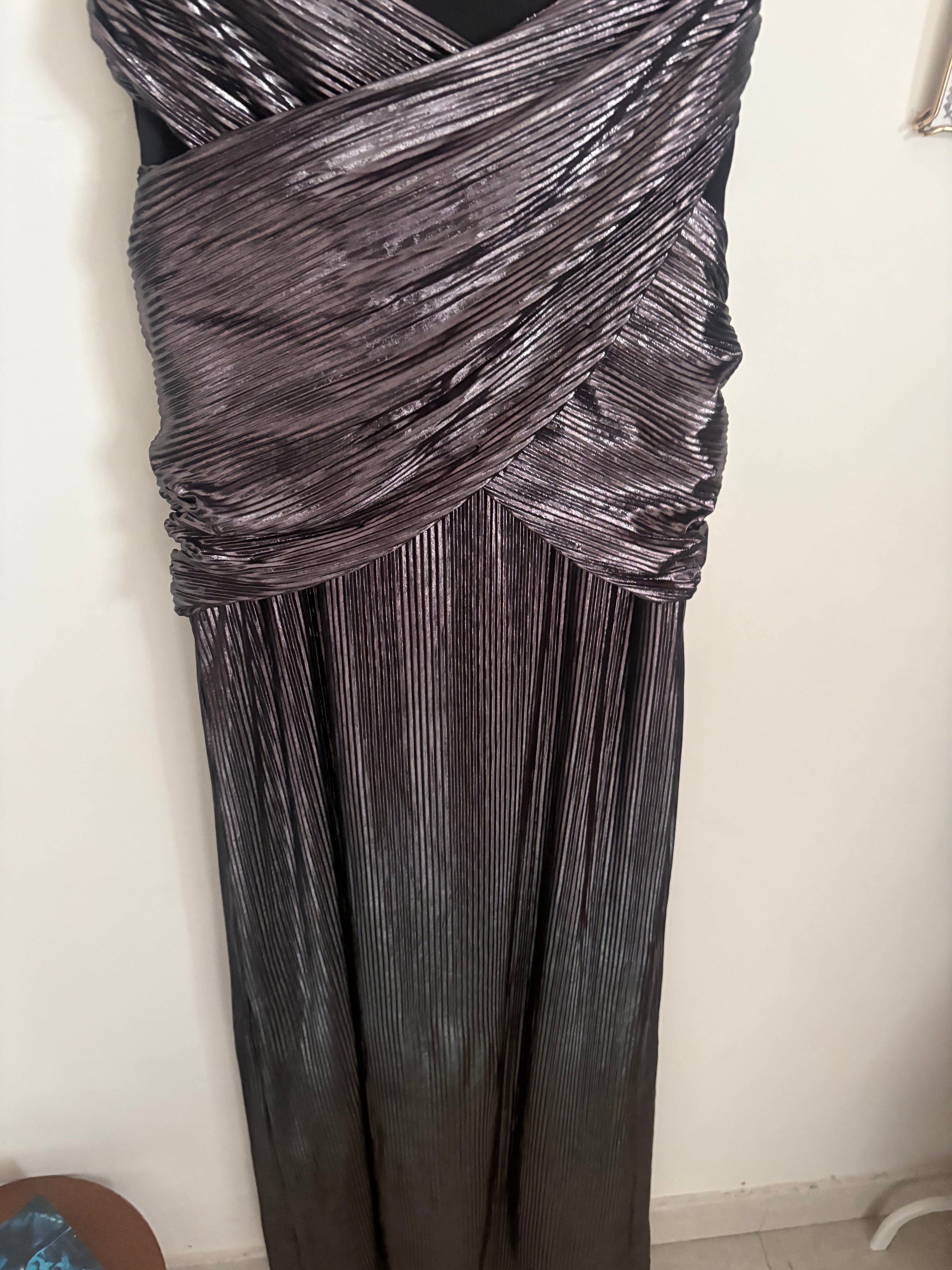 SAANJH BY LEA Metallic Polyester Bead Embroidered S