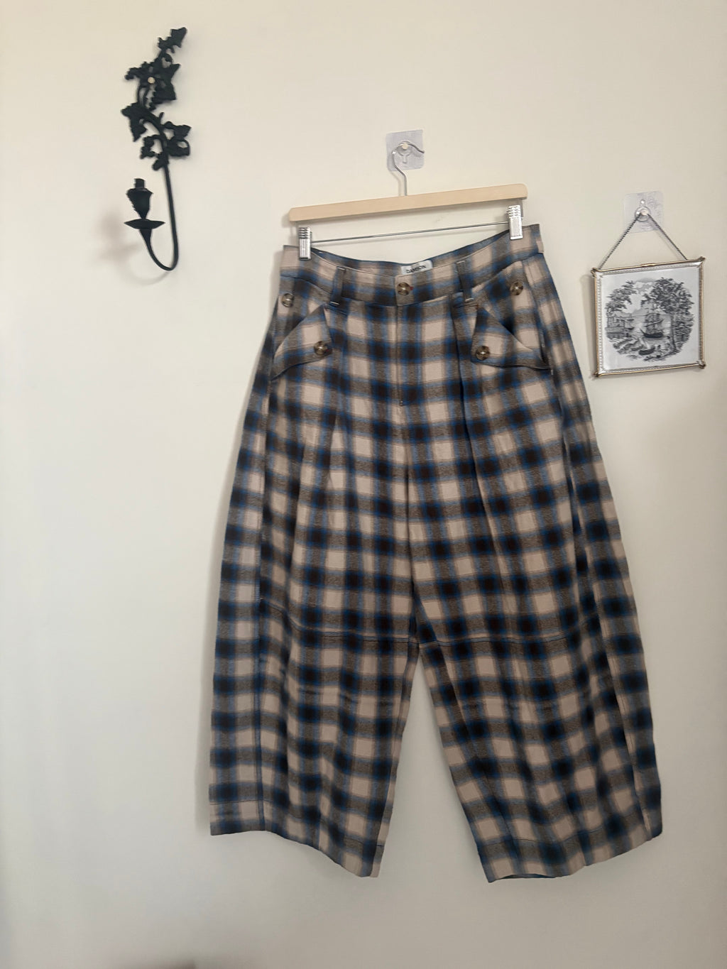 Mara Trouser - Blur Brushed Check UK 14