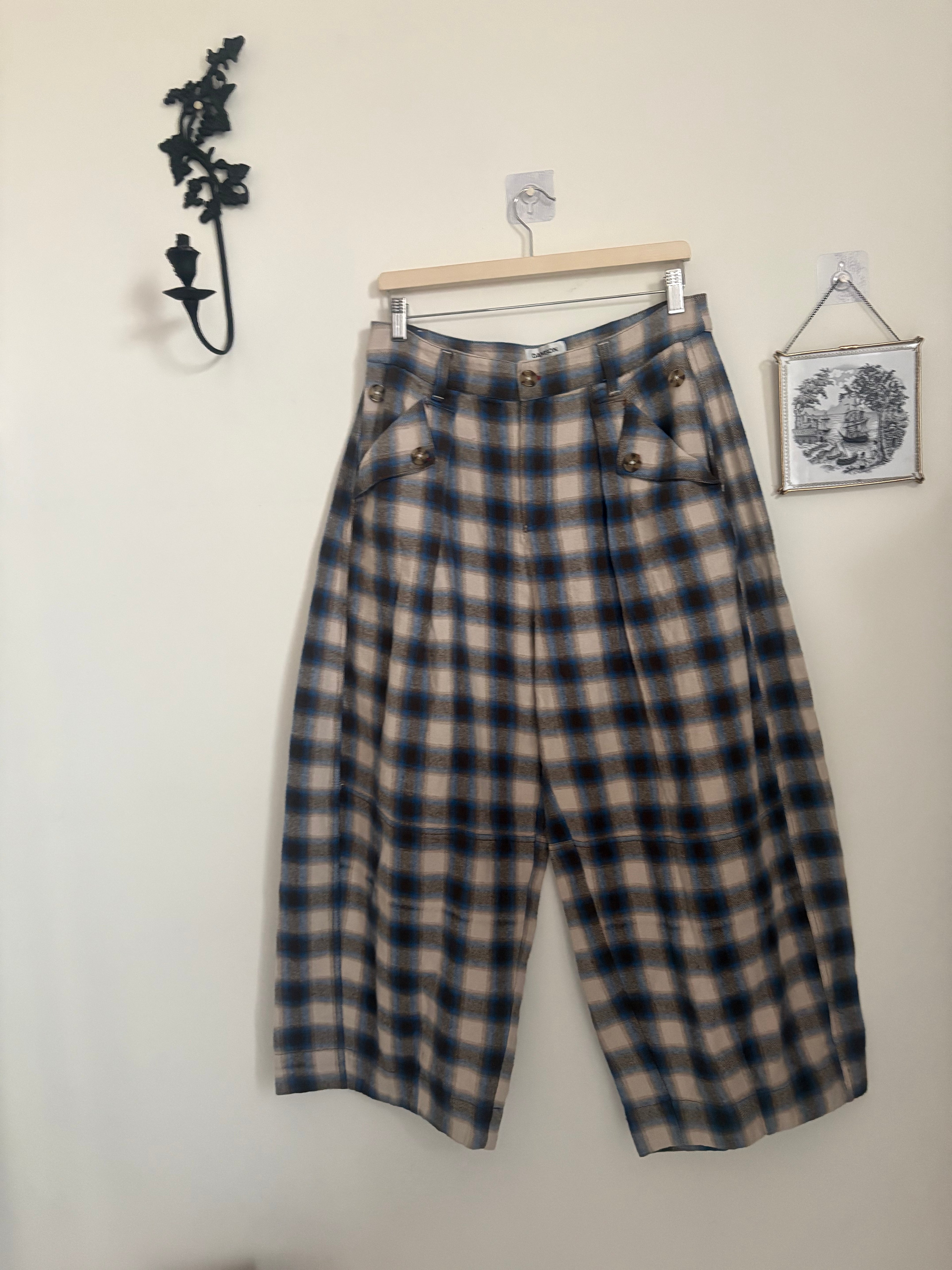 Mara Trouser - Blur Brushed Check UK 14