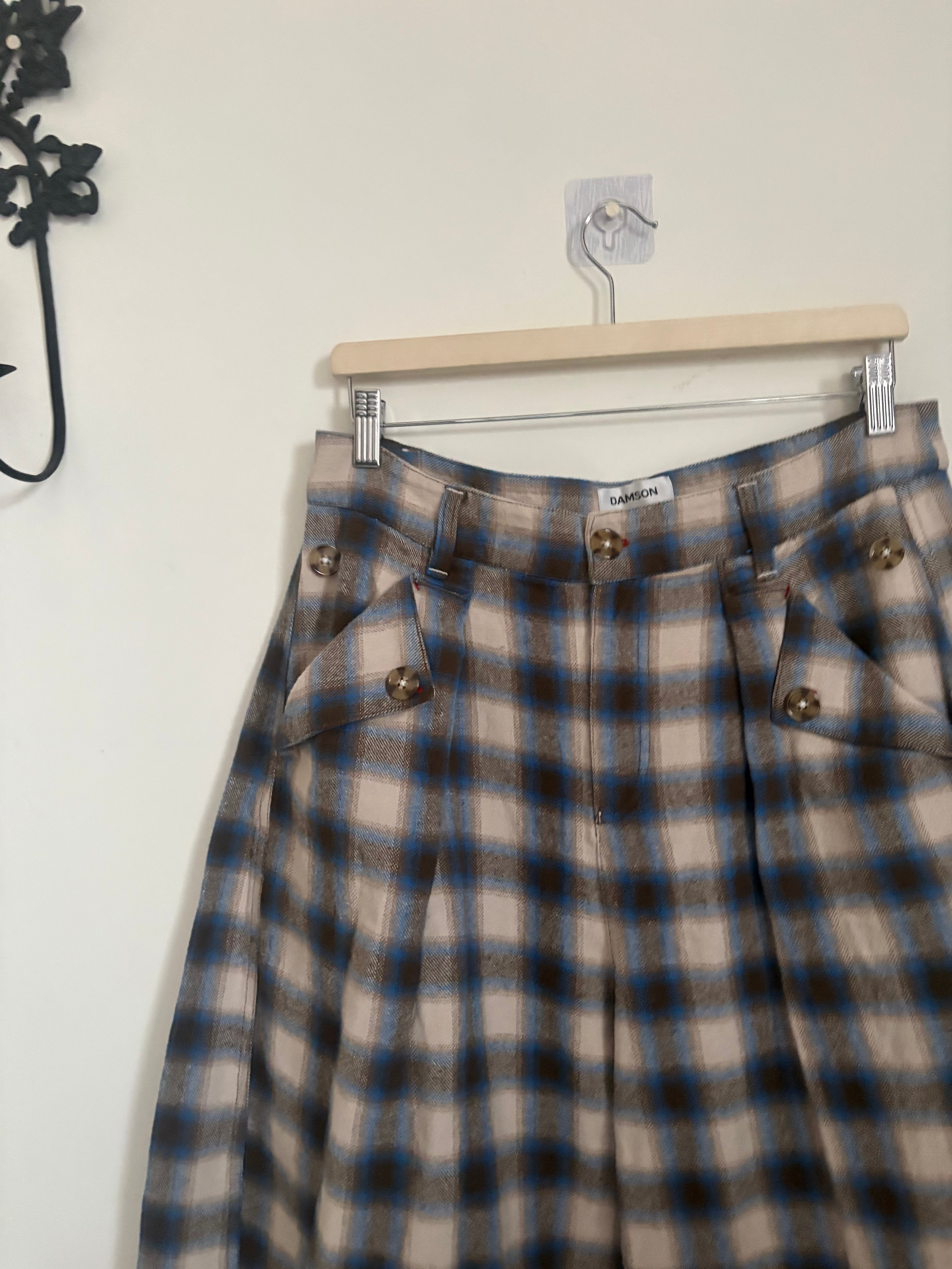 Mara Trouser - Blur Brushed Check UK 14