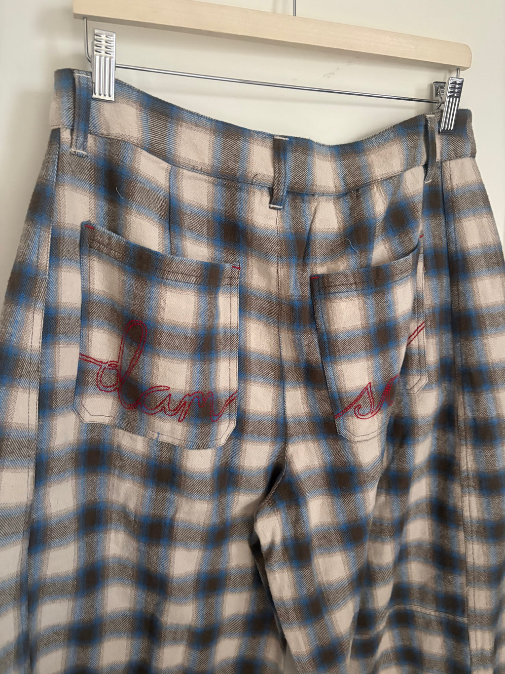 Mara Trouser - Blur Brushed Check UK 14
