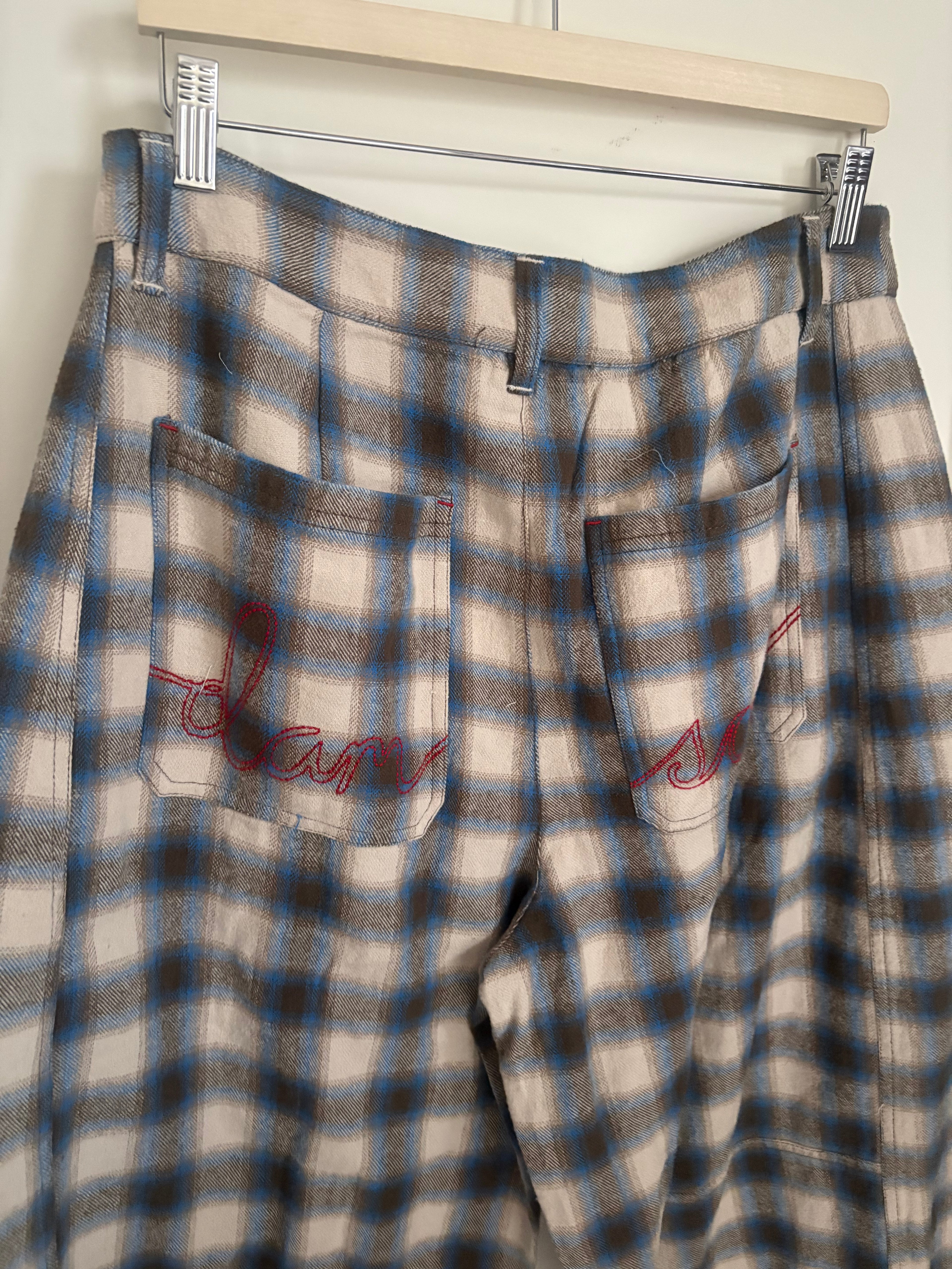 Mara Trouser - Blur Brushed Check UK 14
