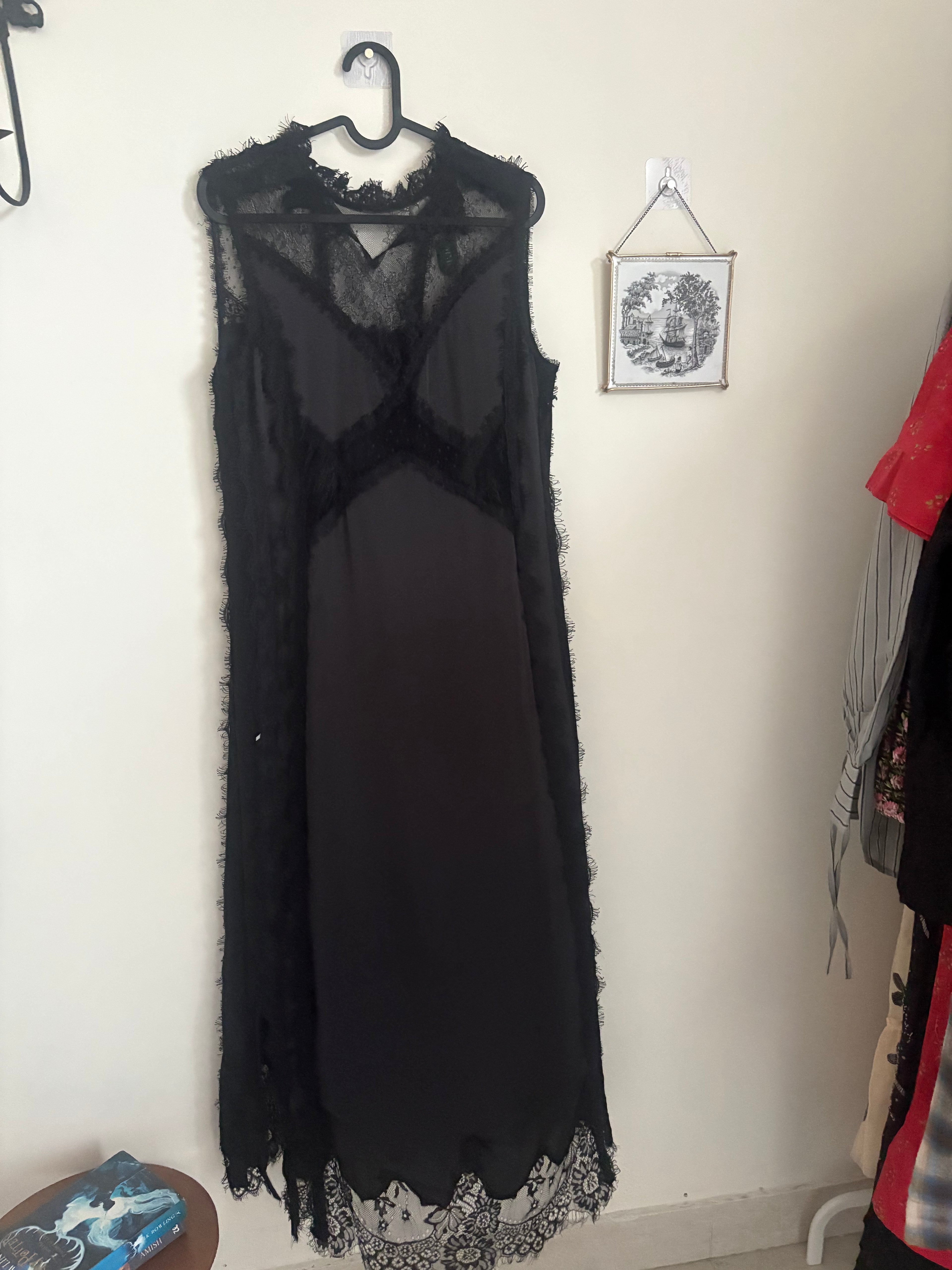 ALLSAINTS  Mila Lace Maxi Dress UK 10