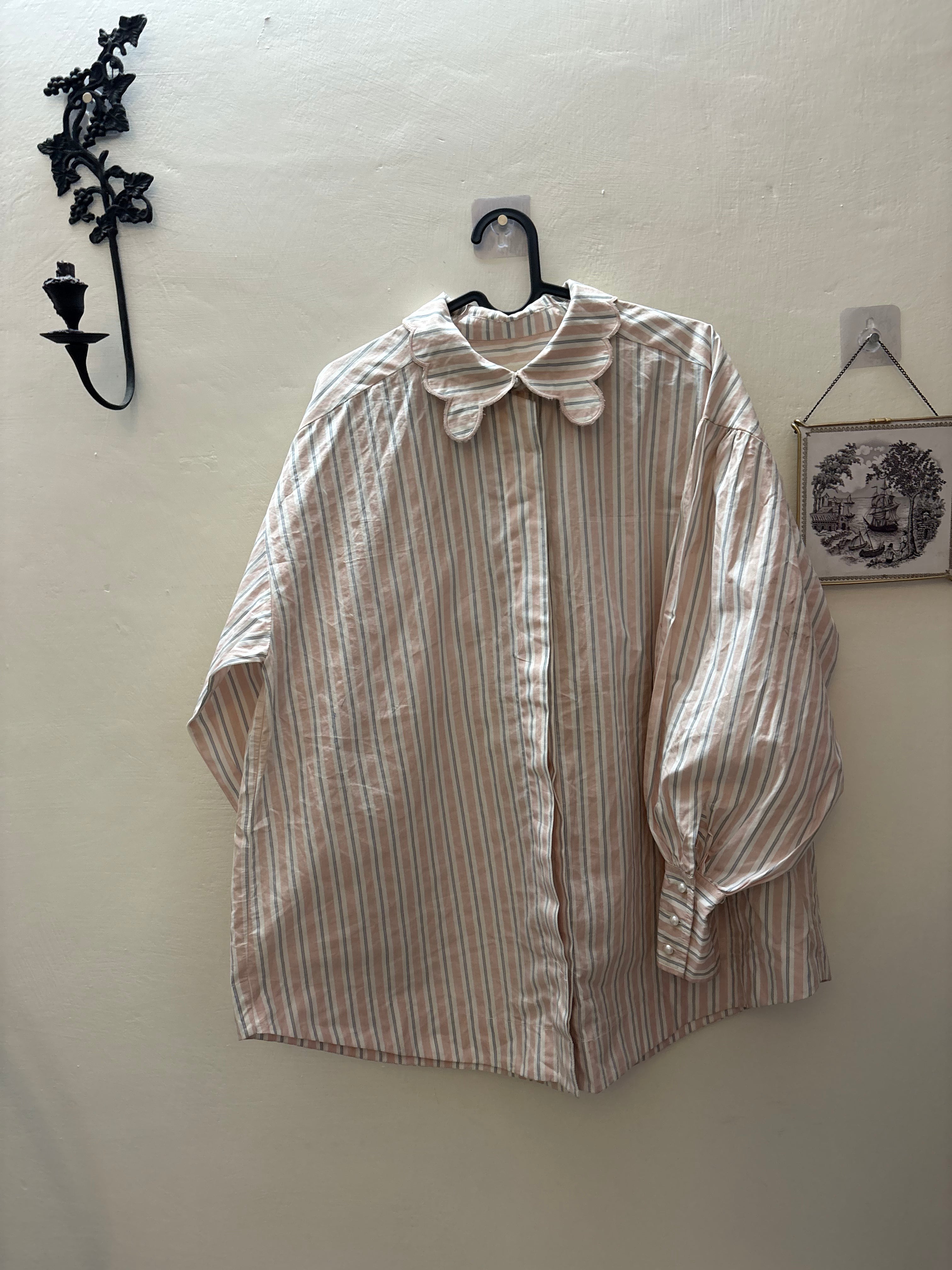 Damson Madder Phoebe Shirt (ALTERED-POCKETS REMOVED) M/L/XL