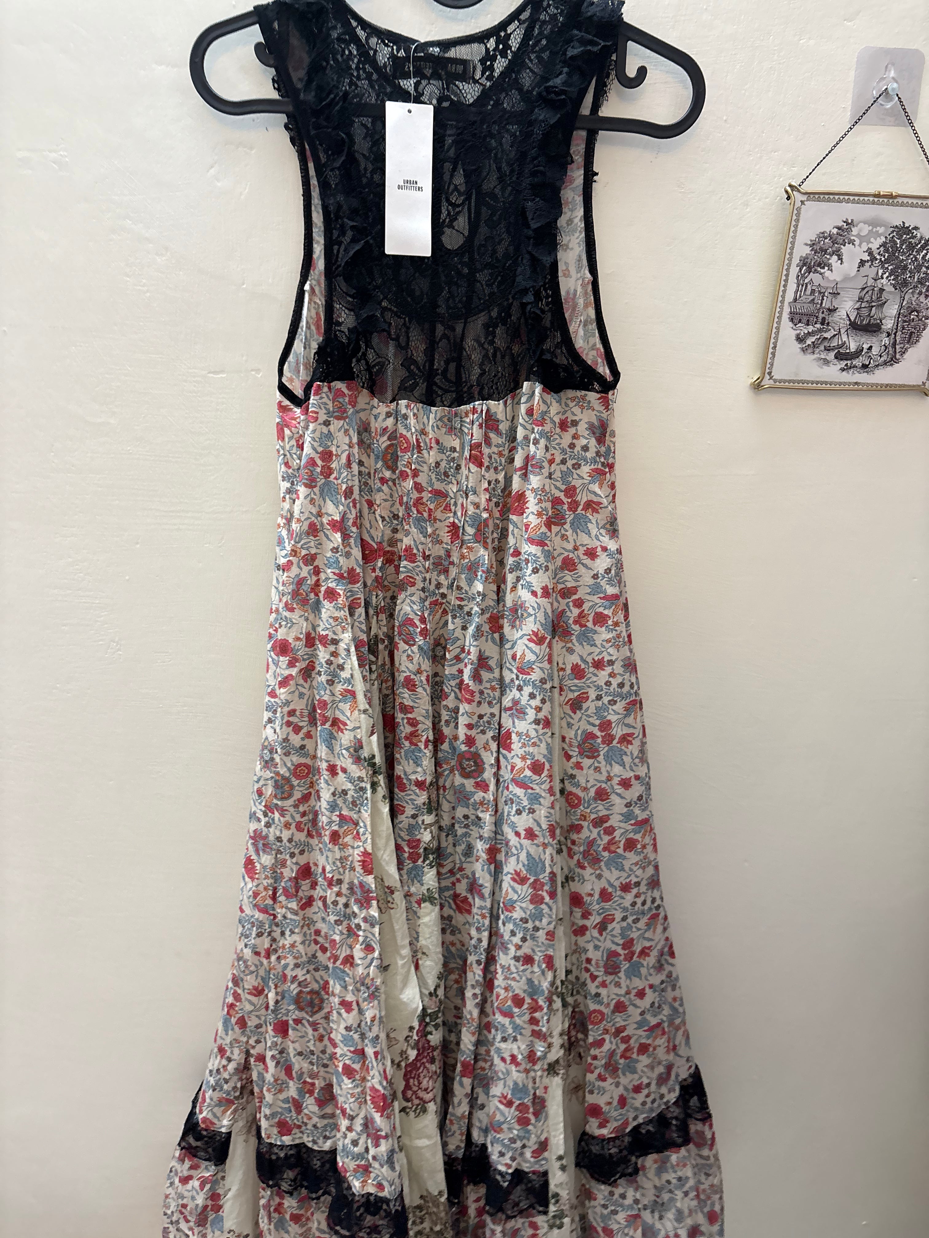 URBAN OUTFITTERS Brandy Lace Midi Dress