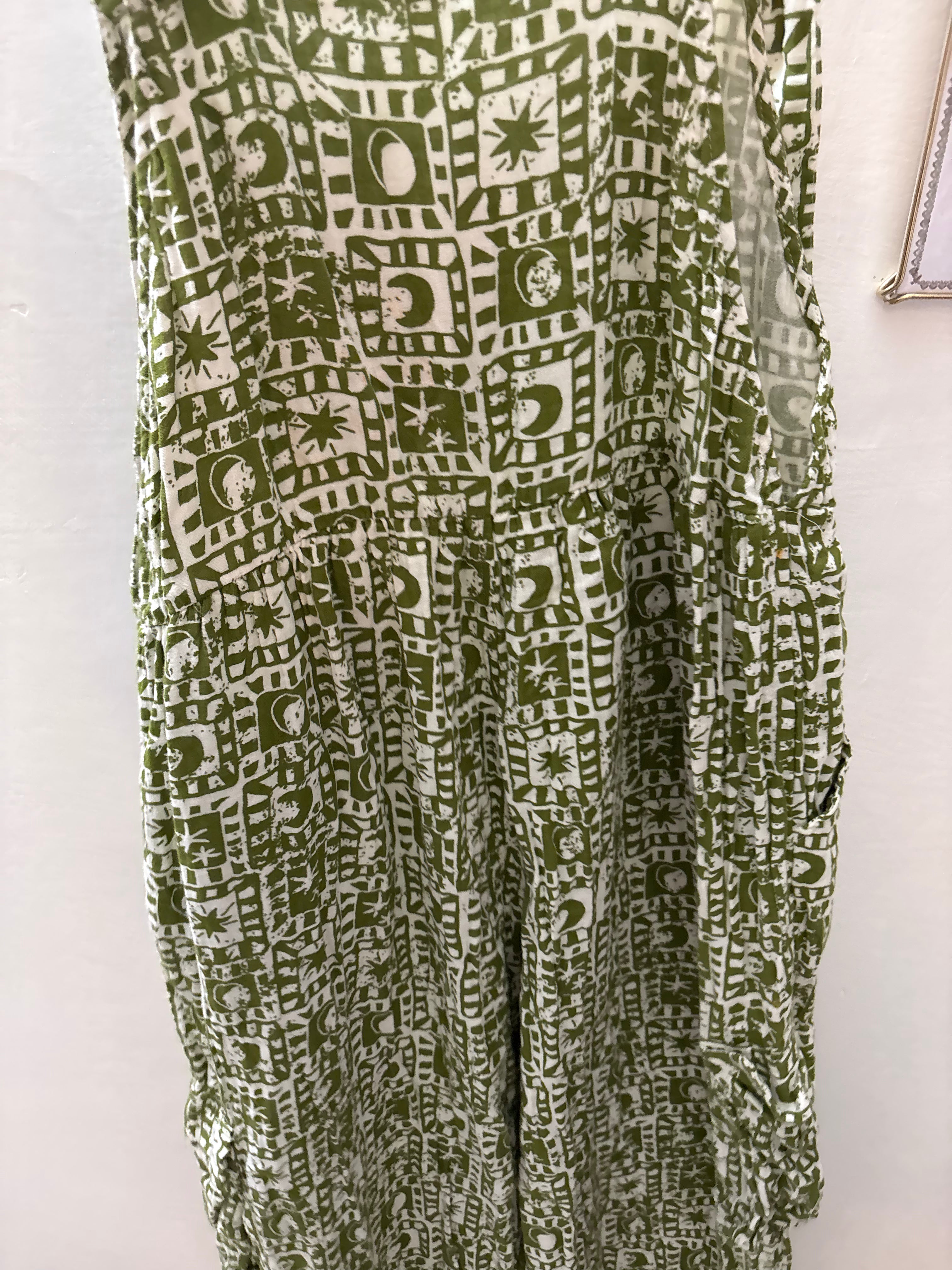 LUCY AND YAK Miyada - Brushed Cotton Balloon Leg Dungarees M/L
