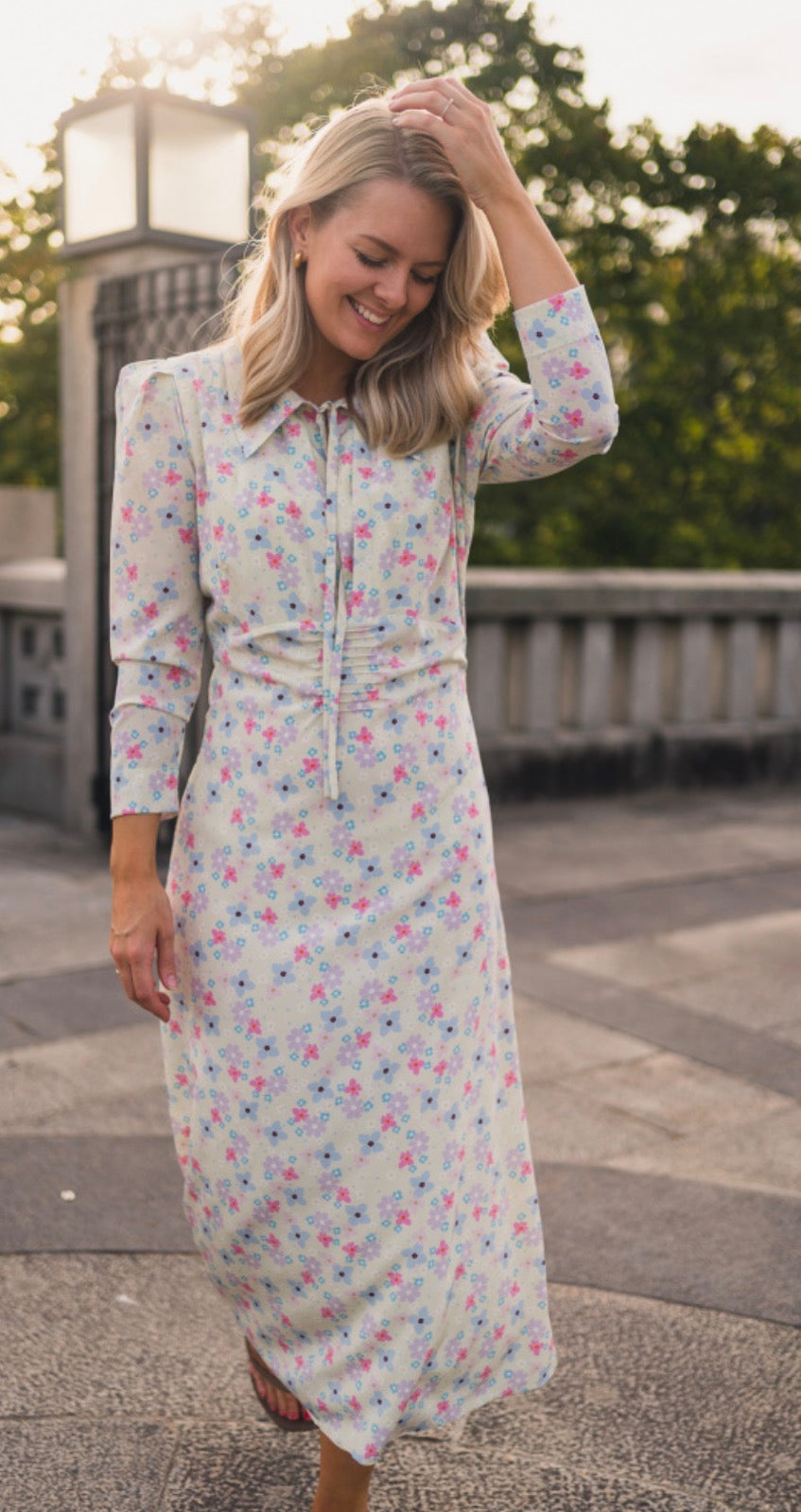 PIA TJELTA Margot Dress Marguerite Mint S