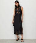 ALLSAINTS  Mila Lace Maxi Dress UK 16