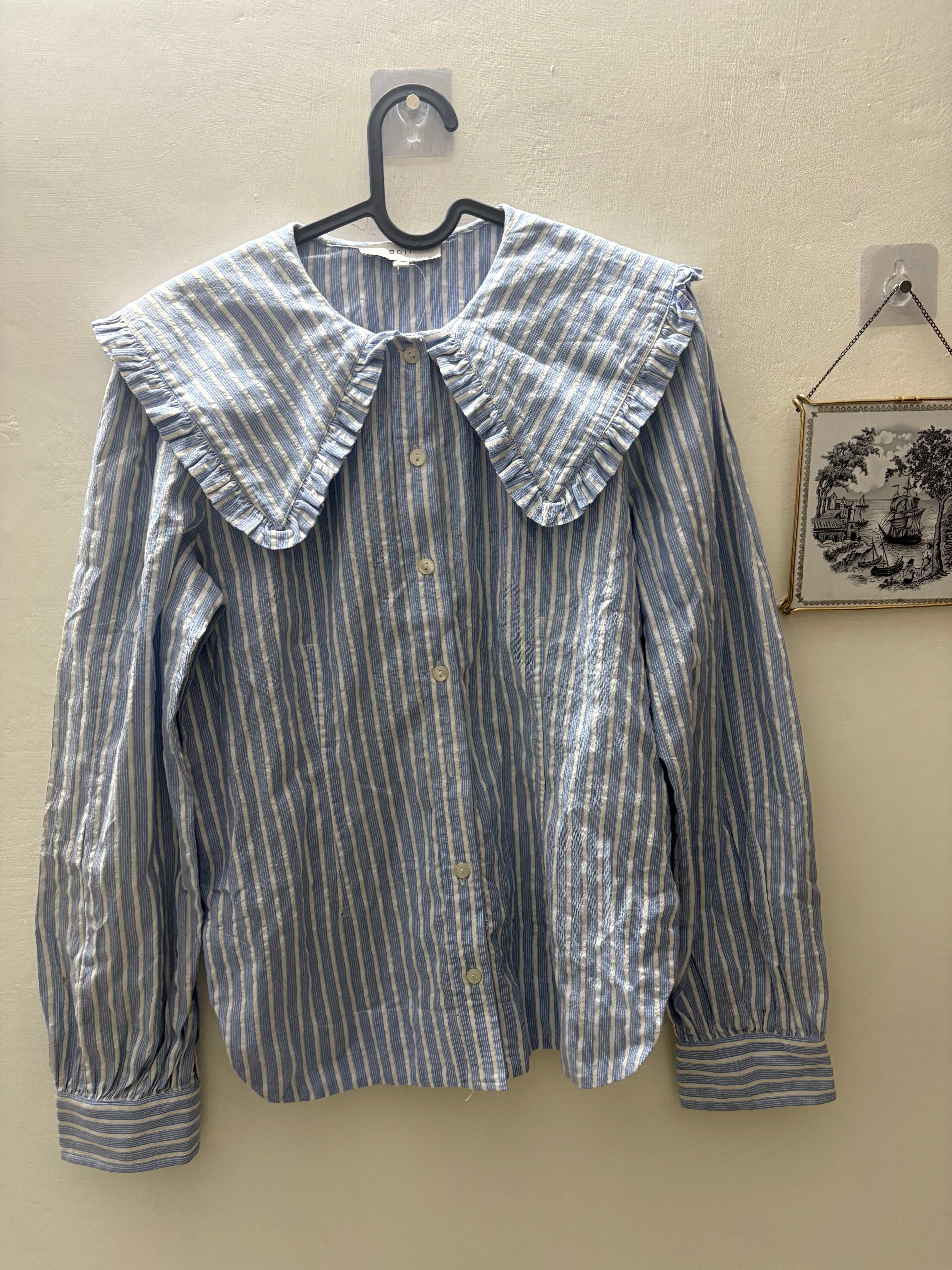 Boii Studios STRIPED BLOUSE XS