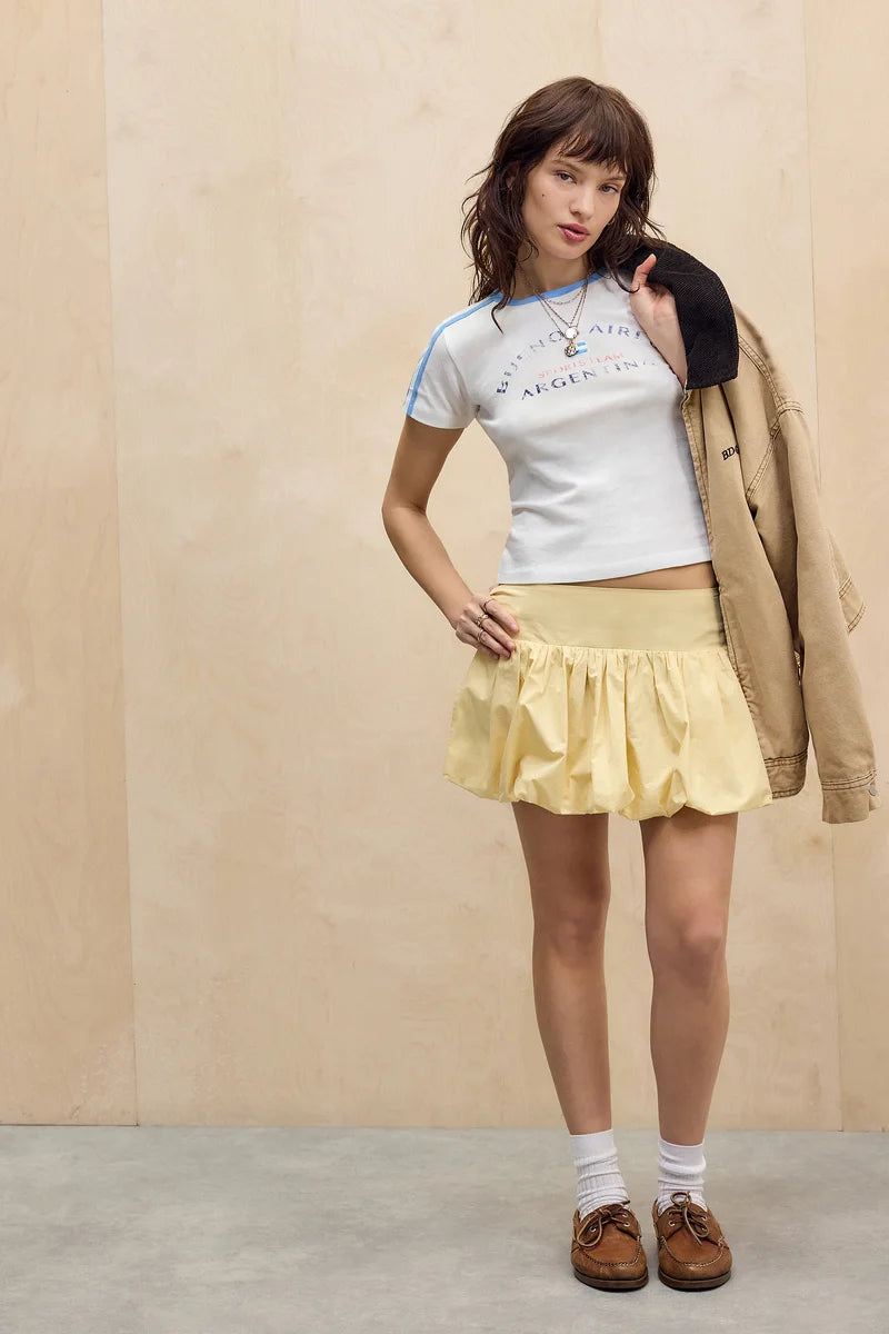 BDG Urban Outfitters BUBBLE HEM - A-line skirt