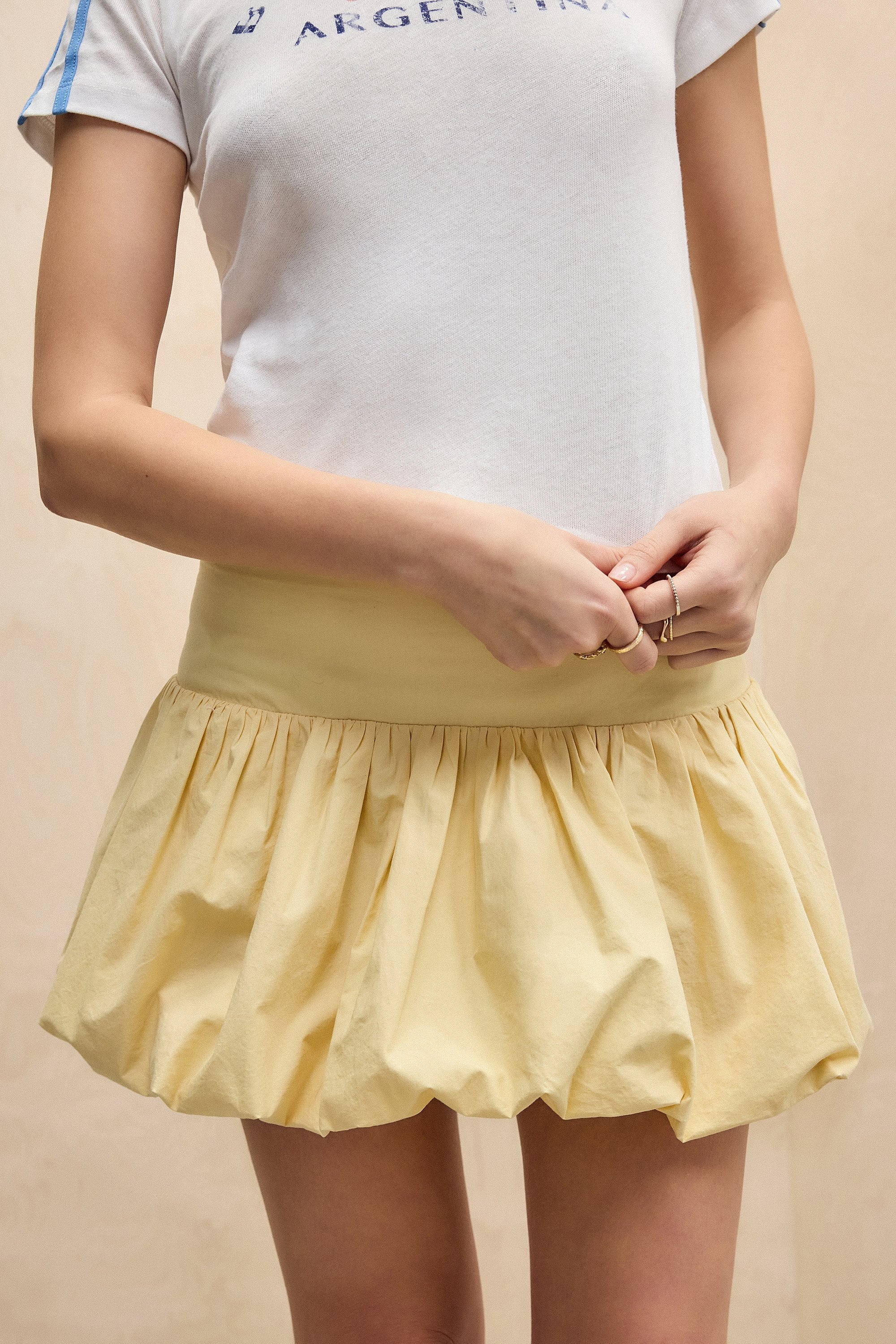BDG Urban Outfitters BUBBLE HEM - A-line skirt