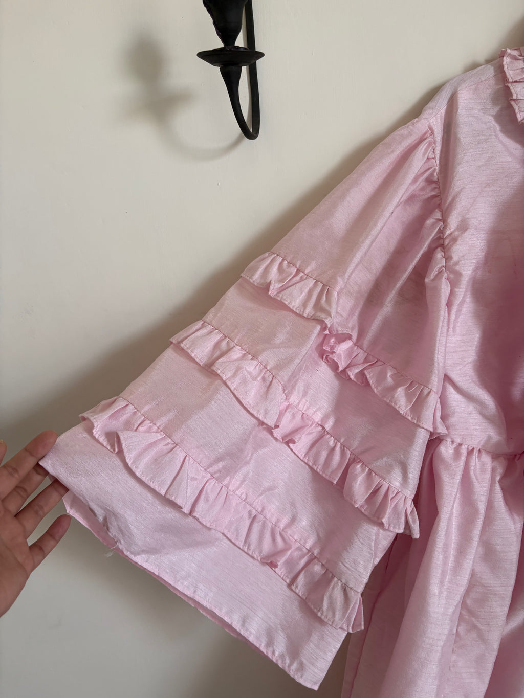 ELIZABETH WILSON JOSEPHINE DRESS IN LIGHT PINK M/L