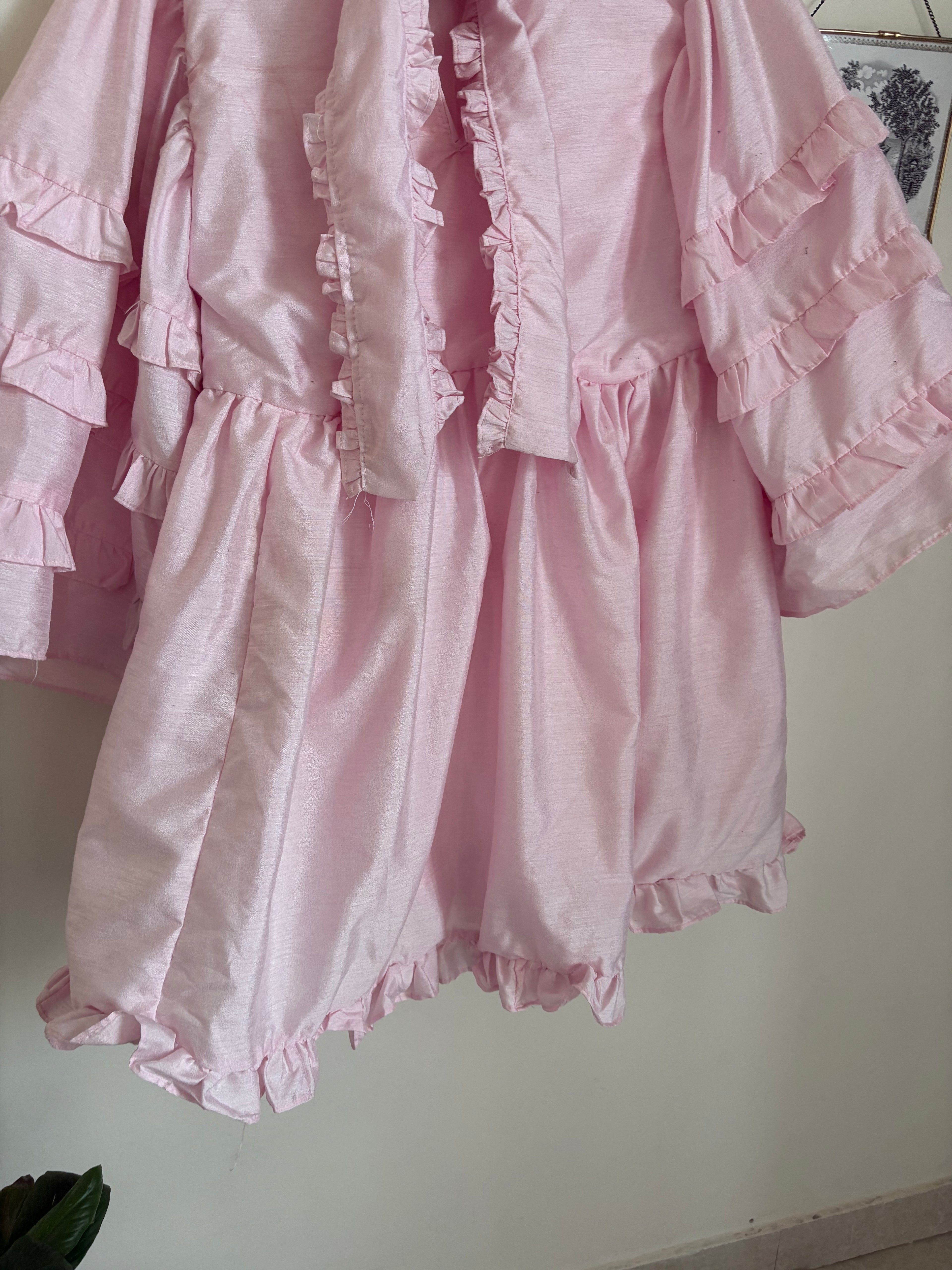 ELIZABETH WILSON JOSEPHINE DRESS IN LIGHT PINK M/L