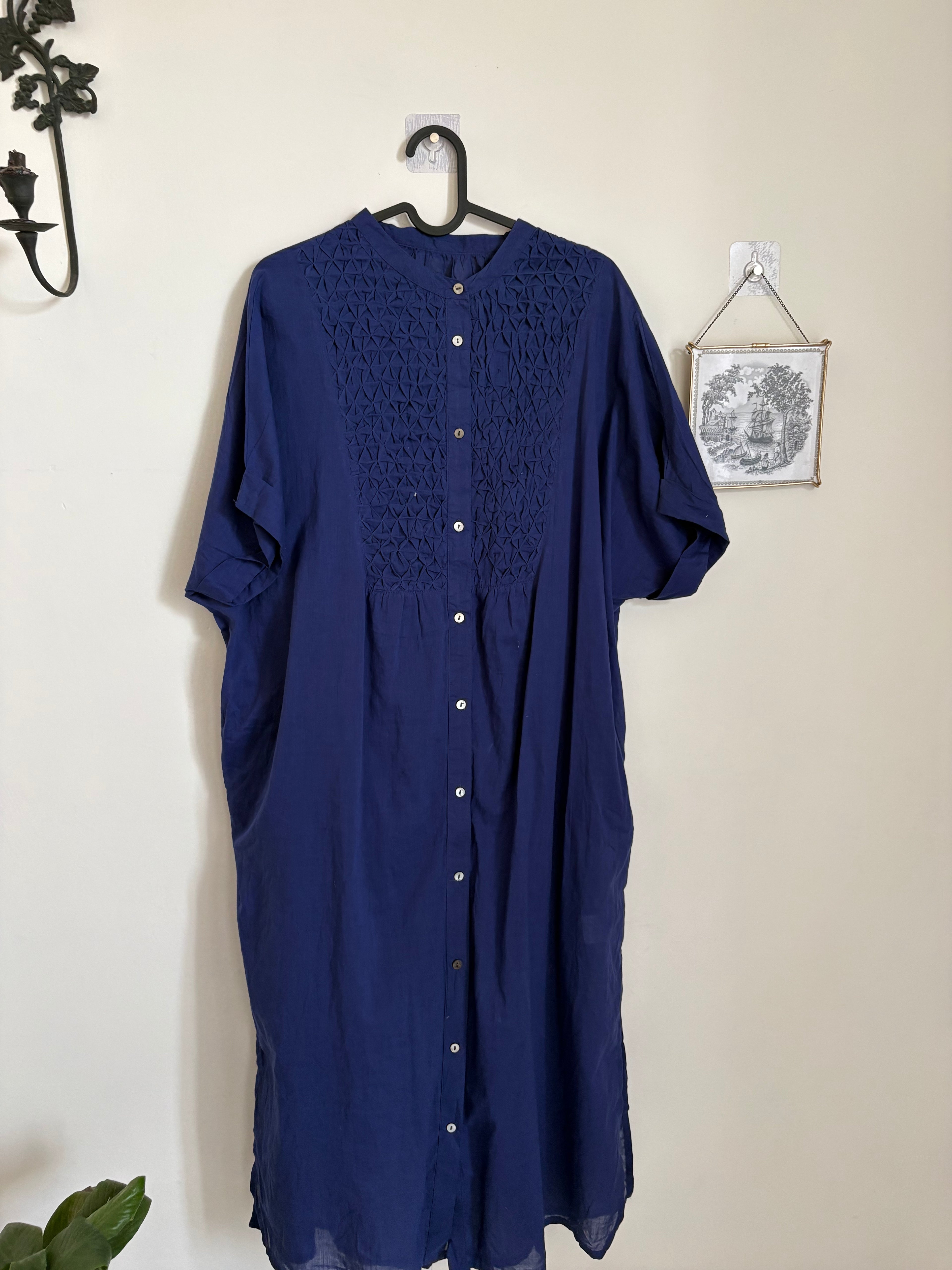 NOIA JAPAN HAND SHIRRED DRESS FREE SIZED