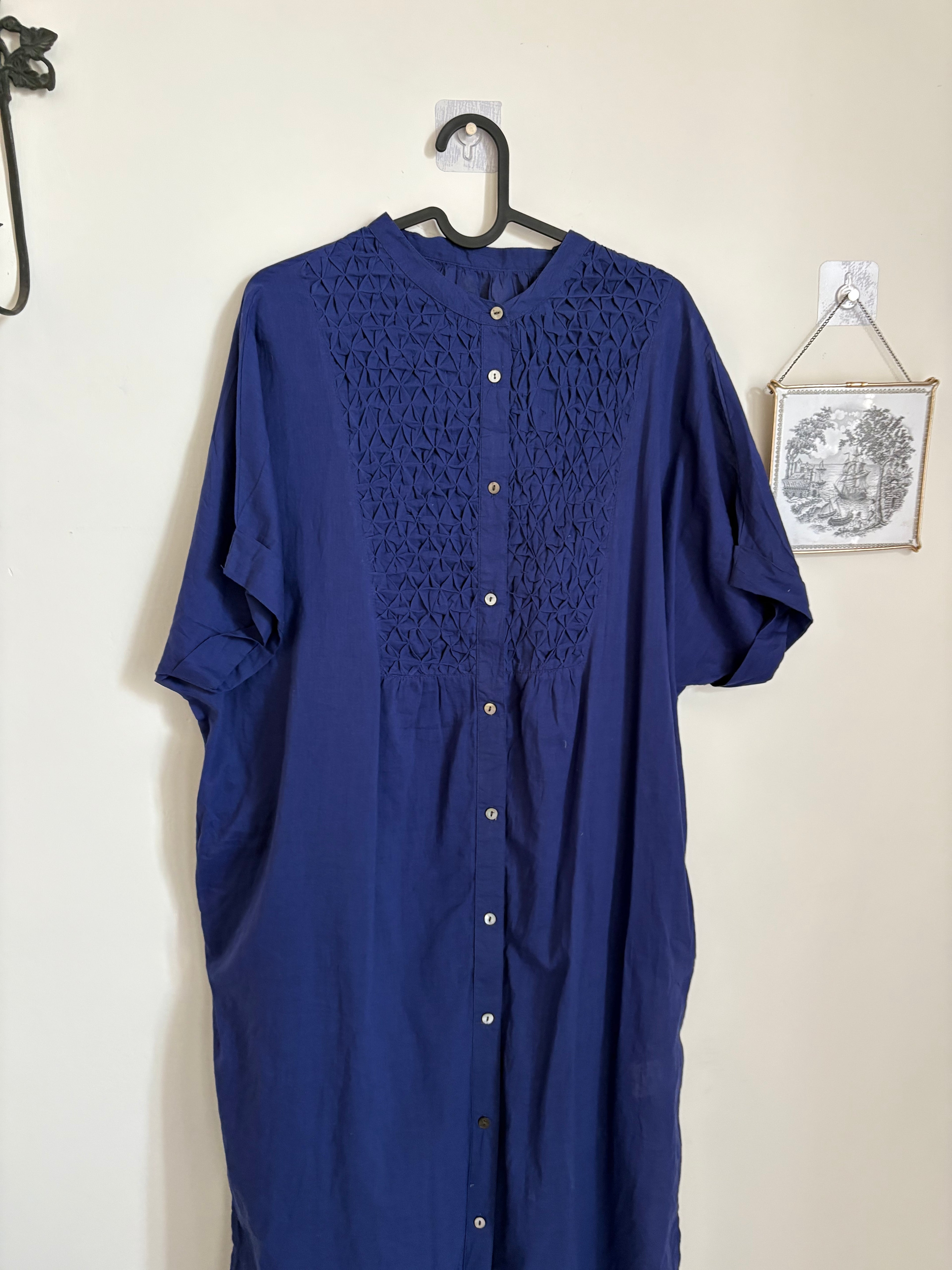 NOIA JAPAN HAND SHIRRED DRESS FREE SIZED