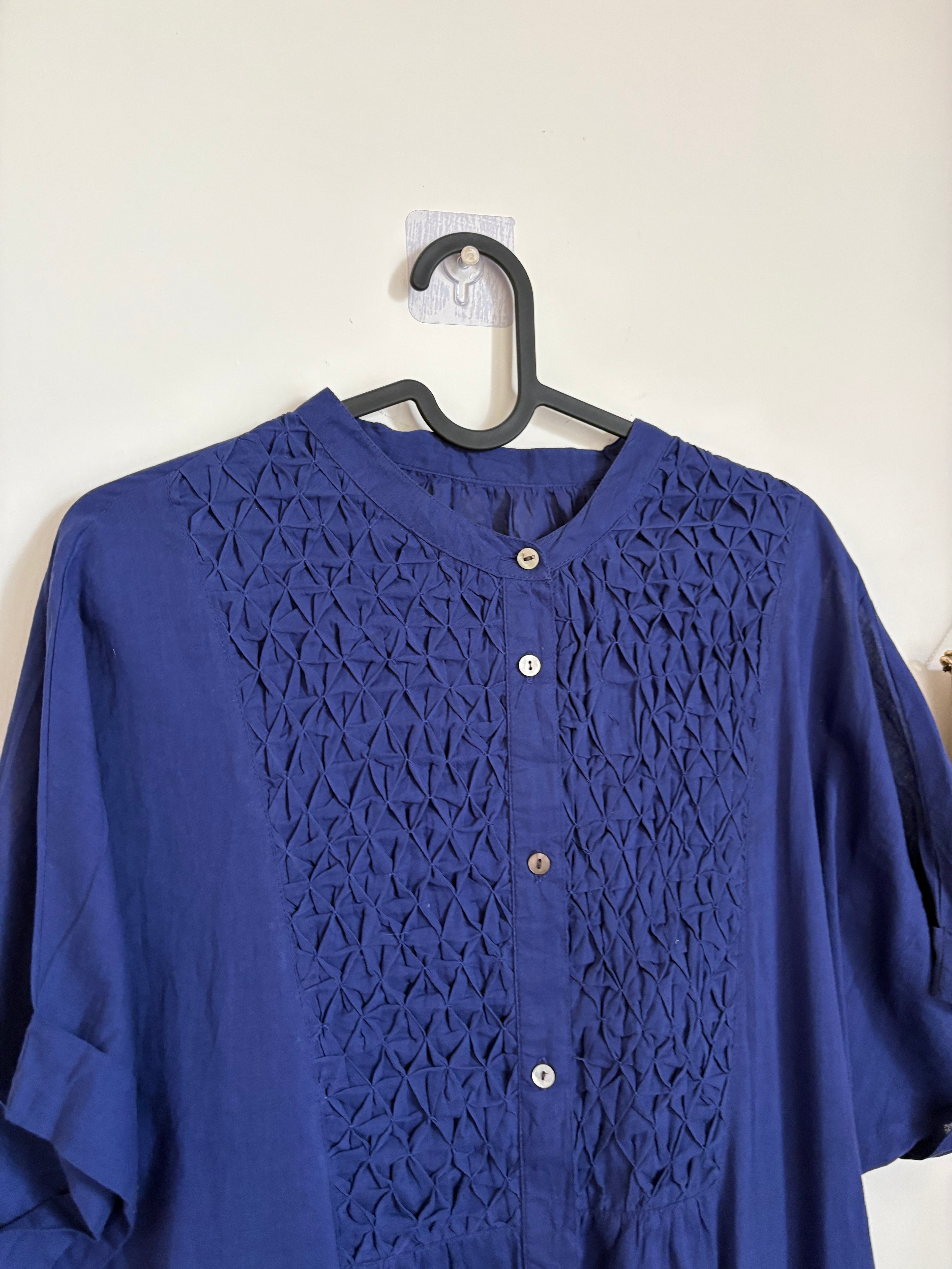 NOIA JAPAN HAND SHIRRED DRESS FREE SIZED