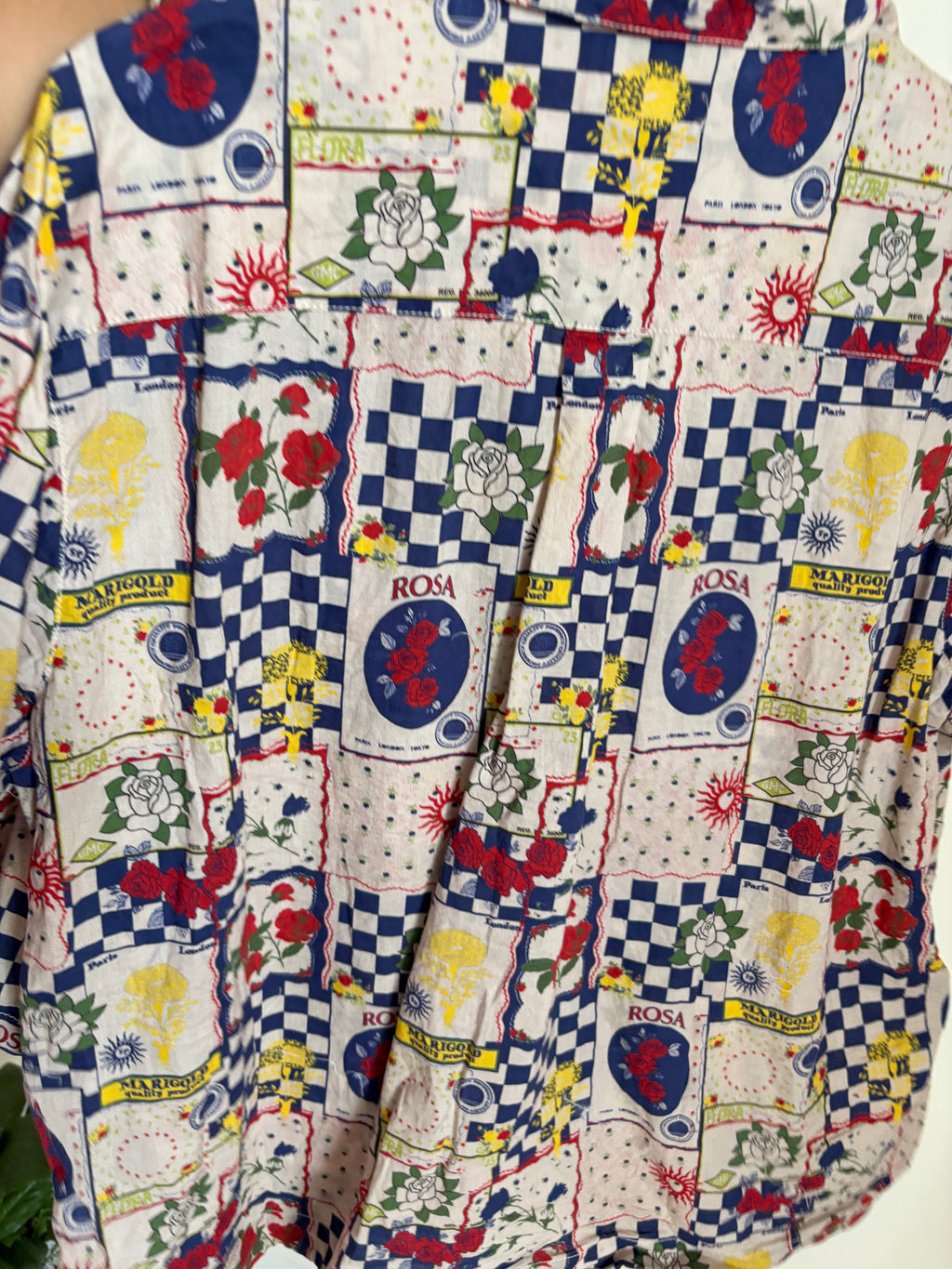 BDG Paige Printed Shirt AND SHORTS SET S