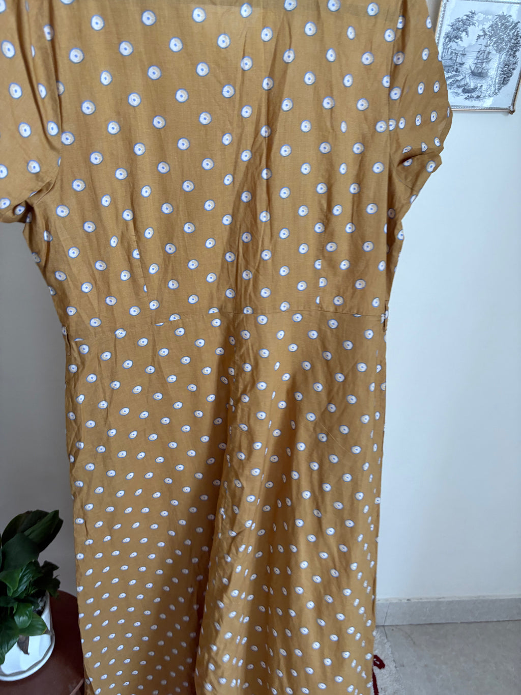 SURKANA SPAIN  TAN DRESS L