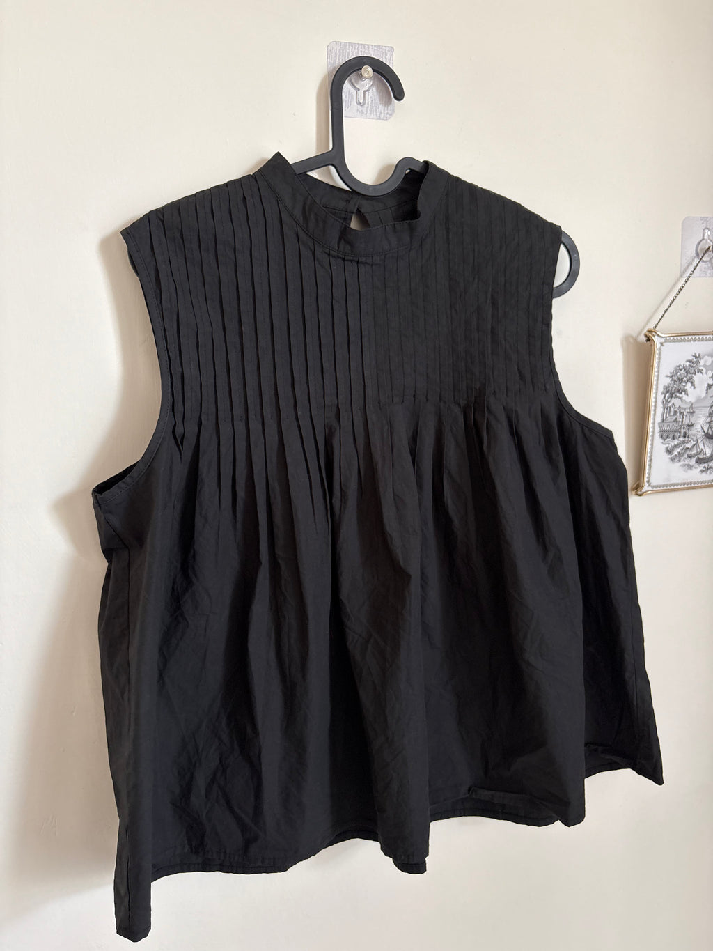 Pintuck Yoke TOP COTTON M
