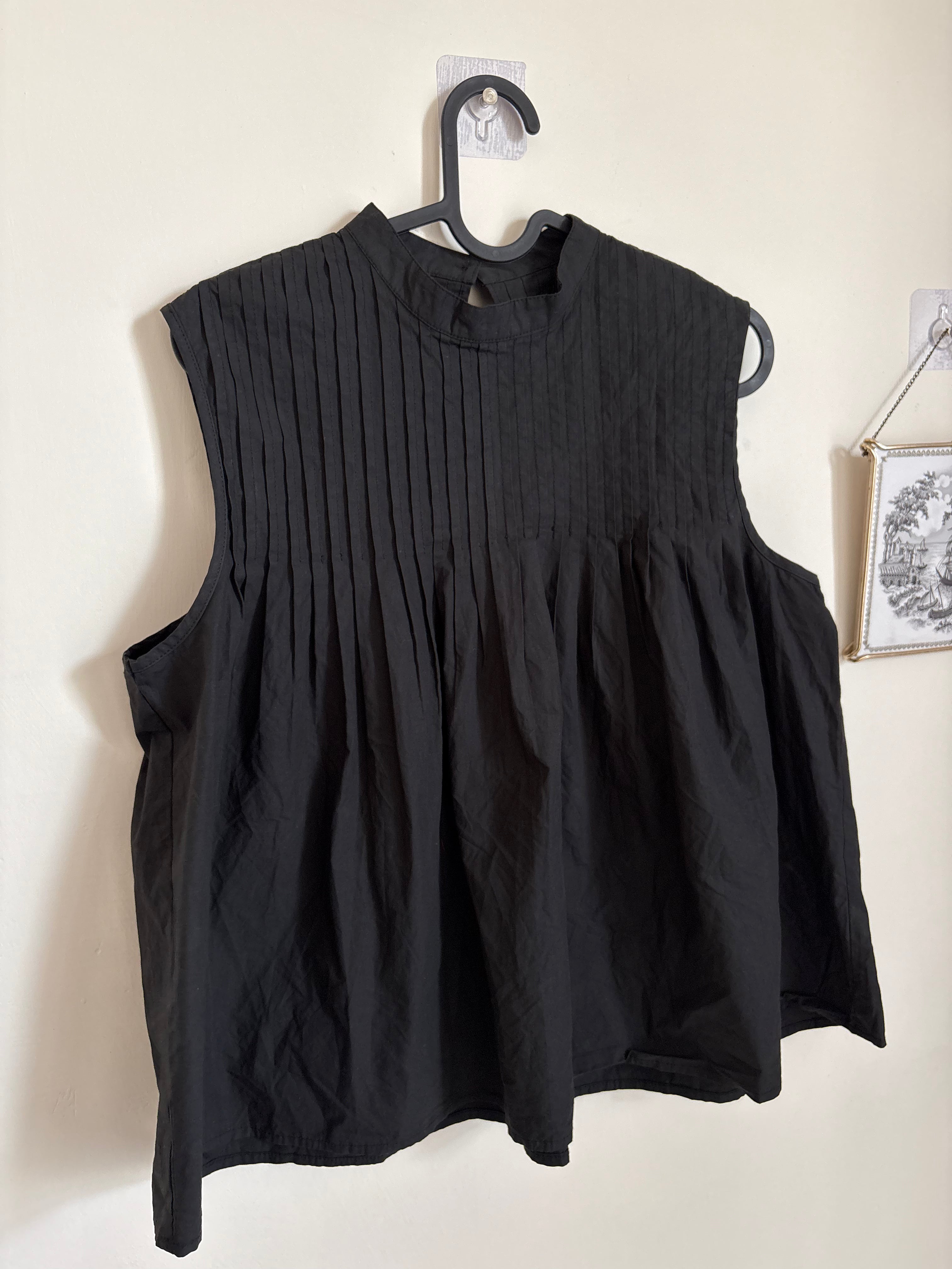 Pintuck Yoke TOP COTTON M