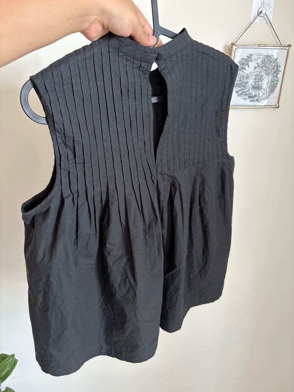 Pintuck Yoke TOP COTTON M