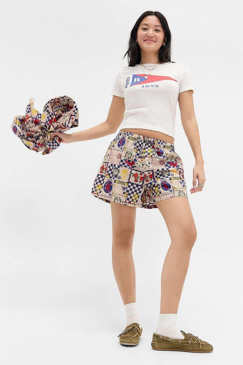 BDG Paige Printed Shirt AND SHORTS SET S