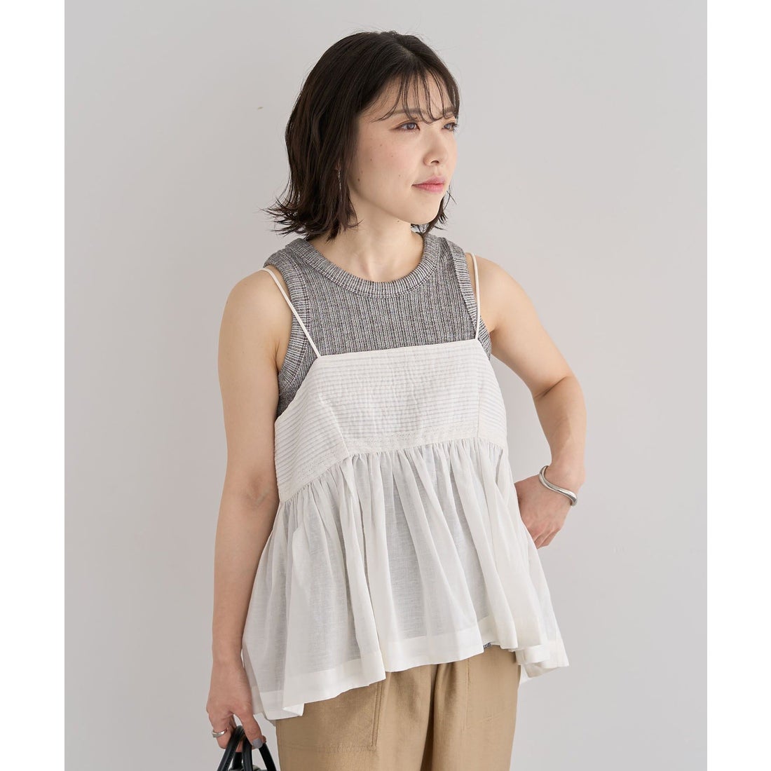 CHOCOL RAFFINE JAPAN SPAGHETTI TOP FREESIZE