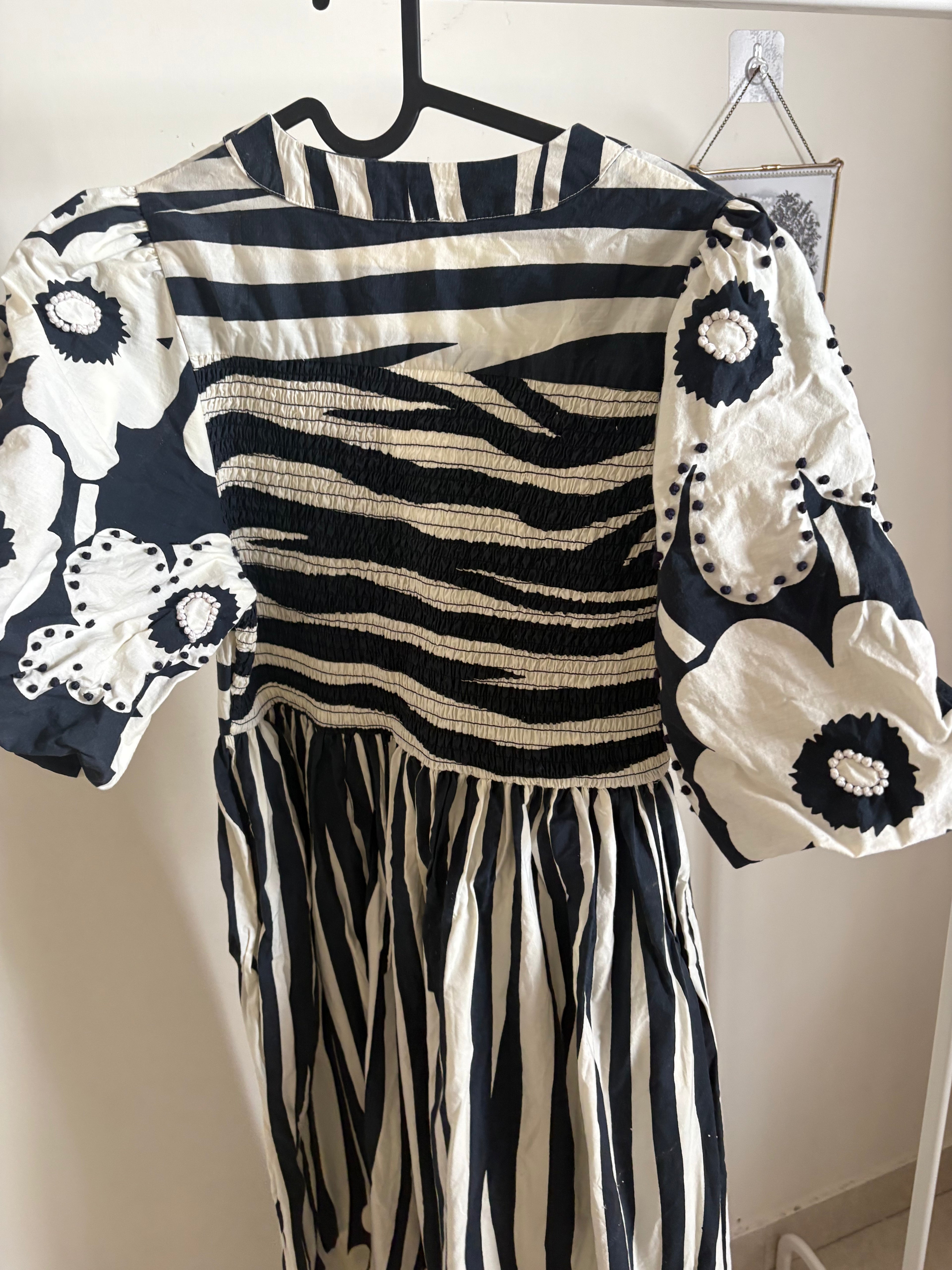 White Stuff Blue Eve Stripe Dress UK 12