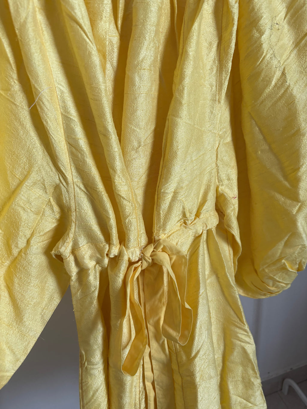 CONIGLIO SILK DRESS MINI YELLOW FS