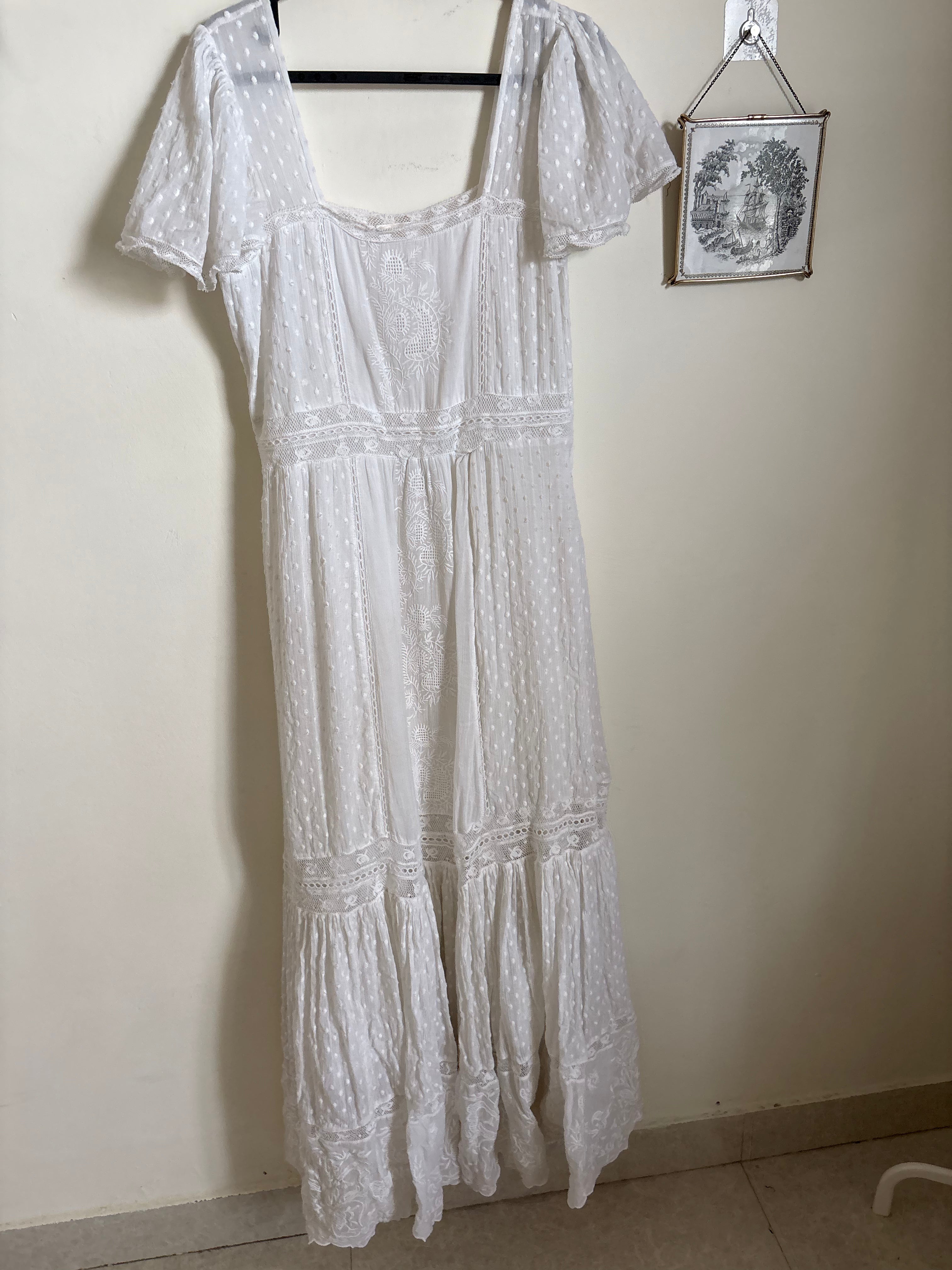 LOVE SHACK FANCY Norma Maxi Dress L