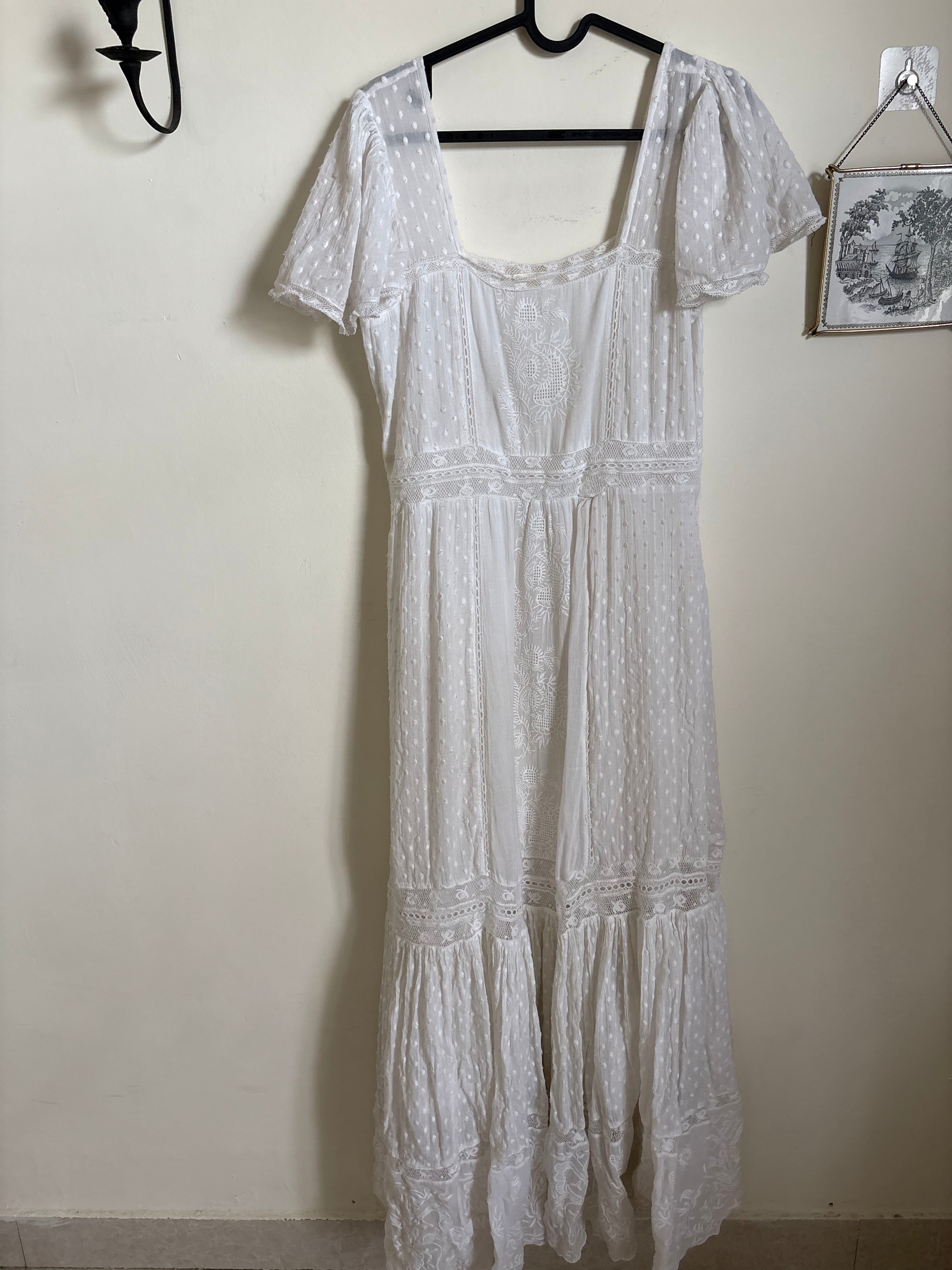 LOVE SHACK FANCY Norma Maxi Dress L