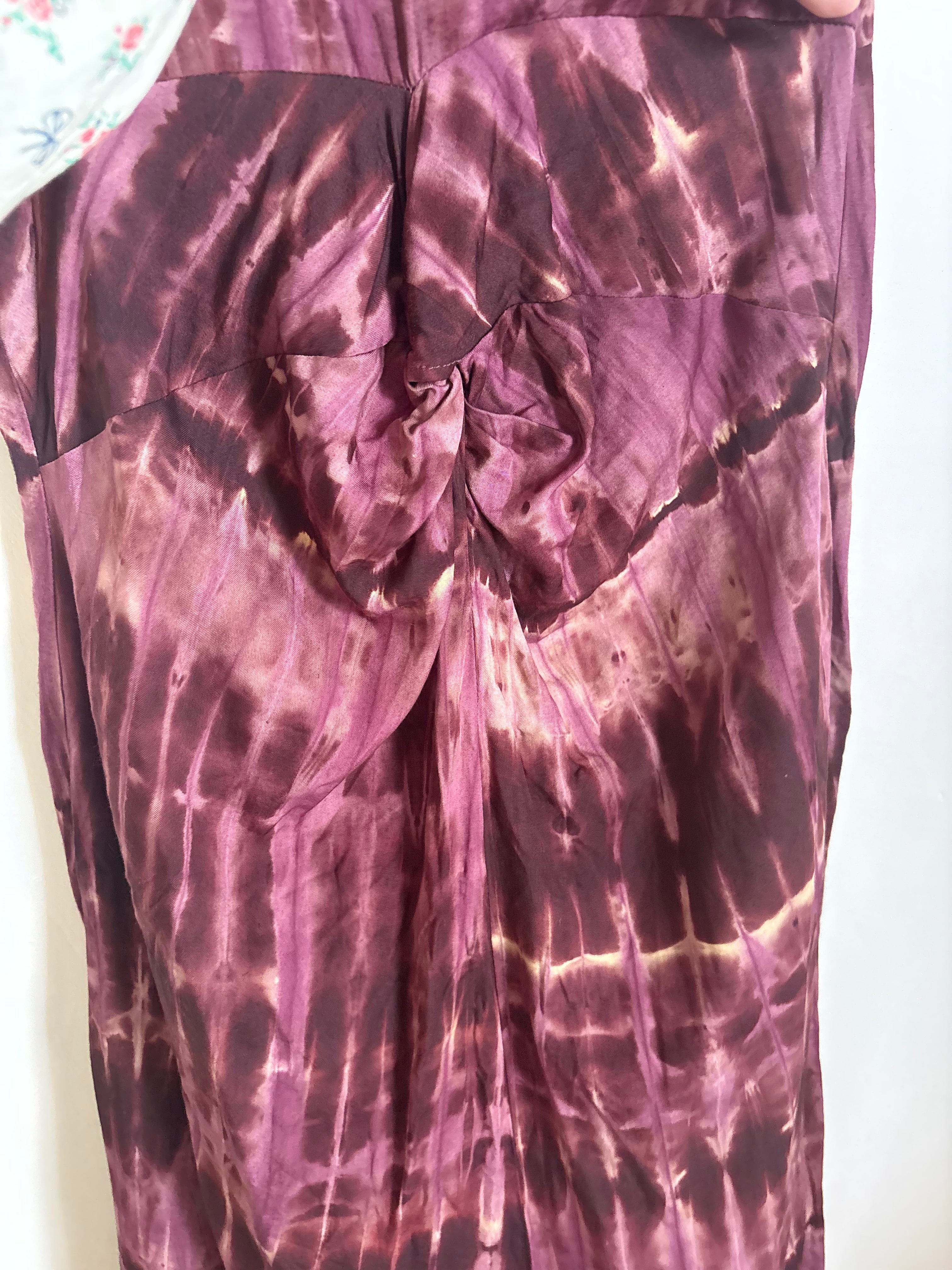 HALTER PRINTED VISCOSE DRESS XS