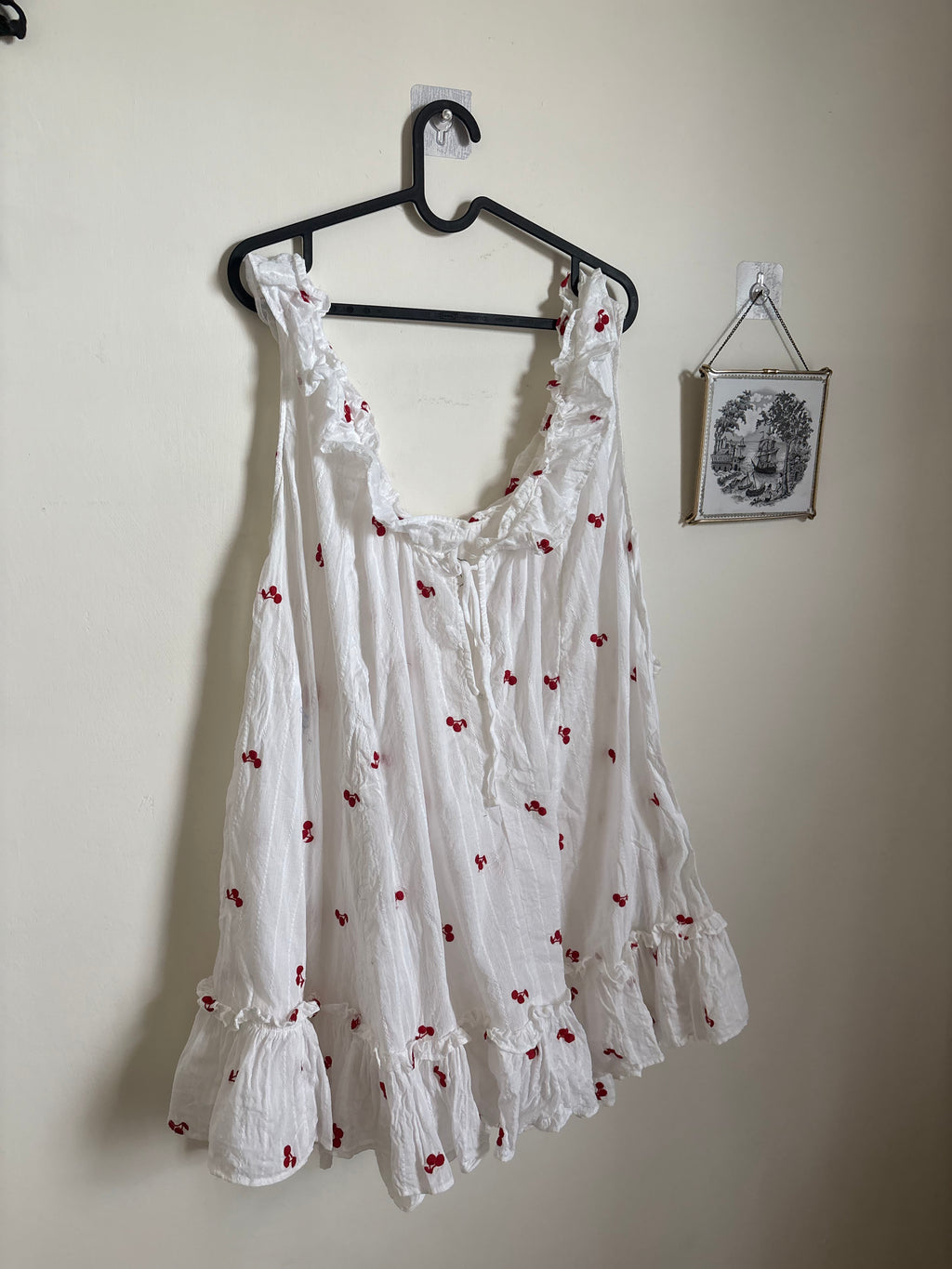 Out From Under Lover Letters Ruffle Trim Babydoll Sleep Dress L/XL