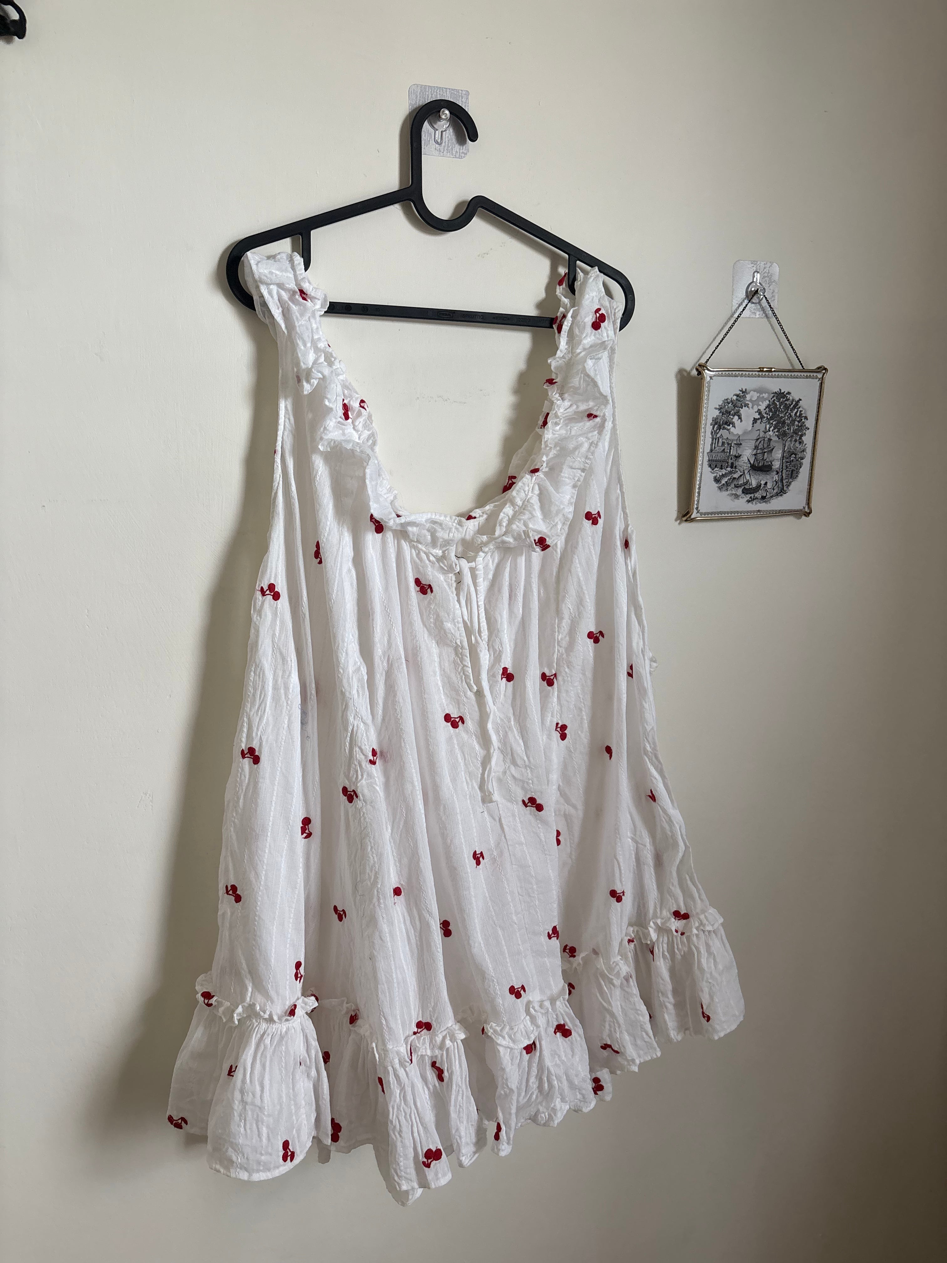 Out From Under Lover Letters Ruffle Trim Babydoll Sleep Dress L/XL