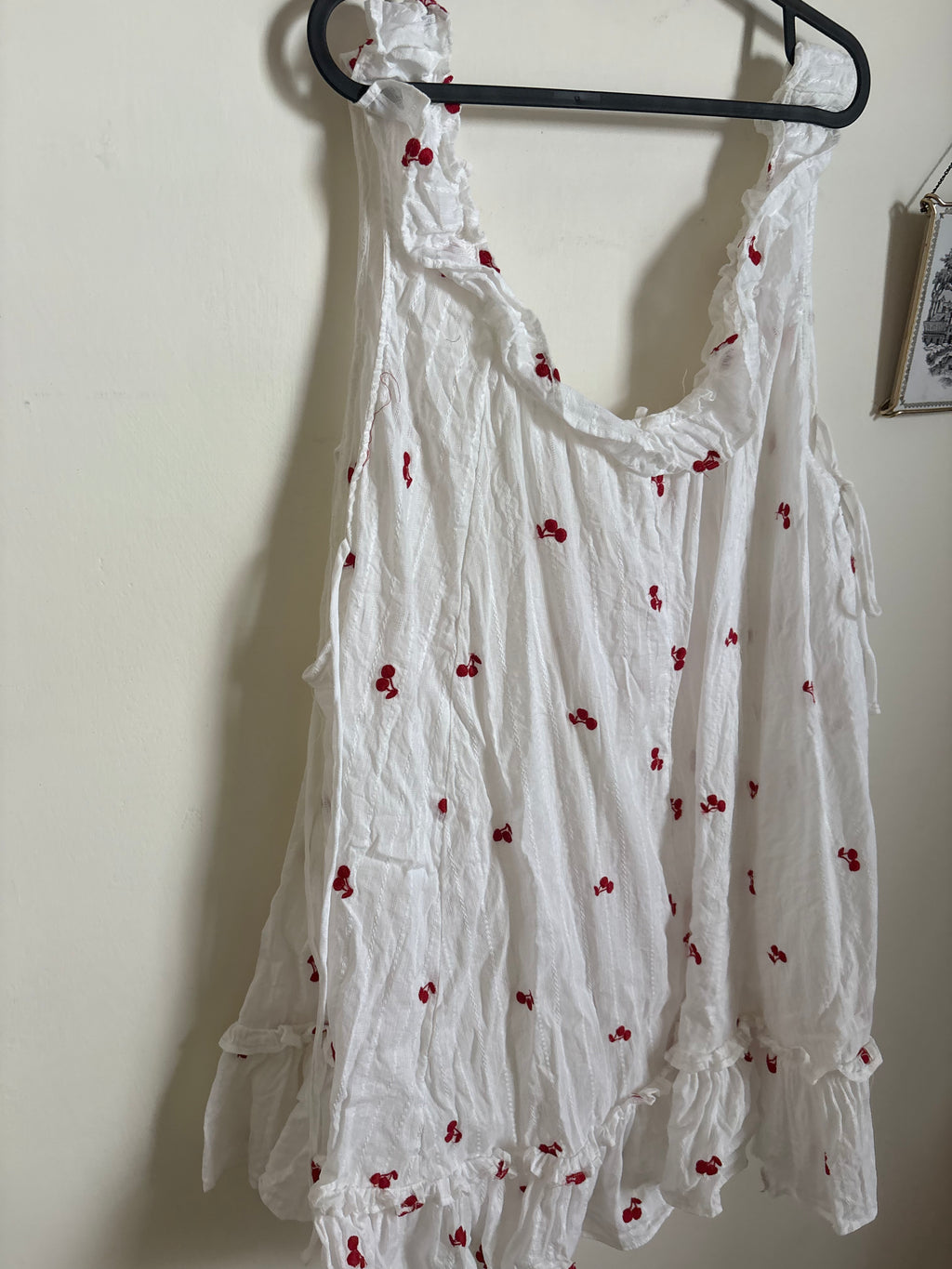 Out From Under Lover Letters Ruffle Trim Babydoll Sleep Dress L/XL