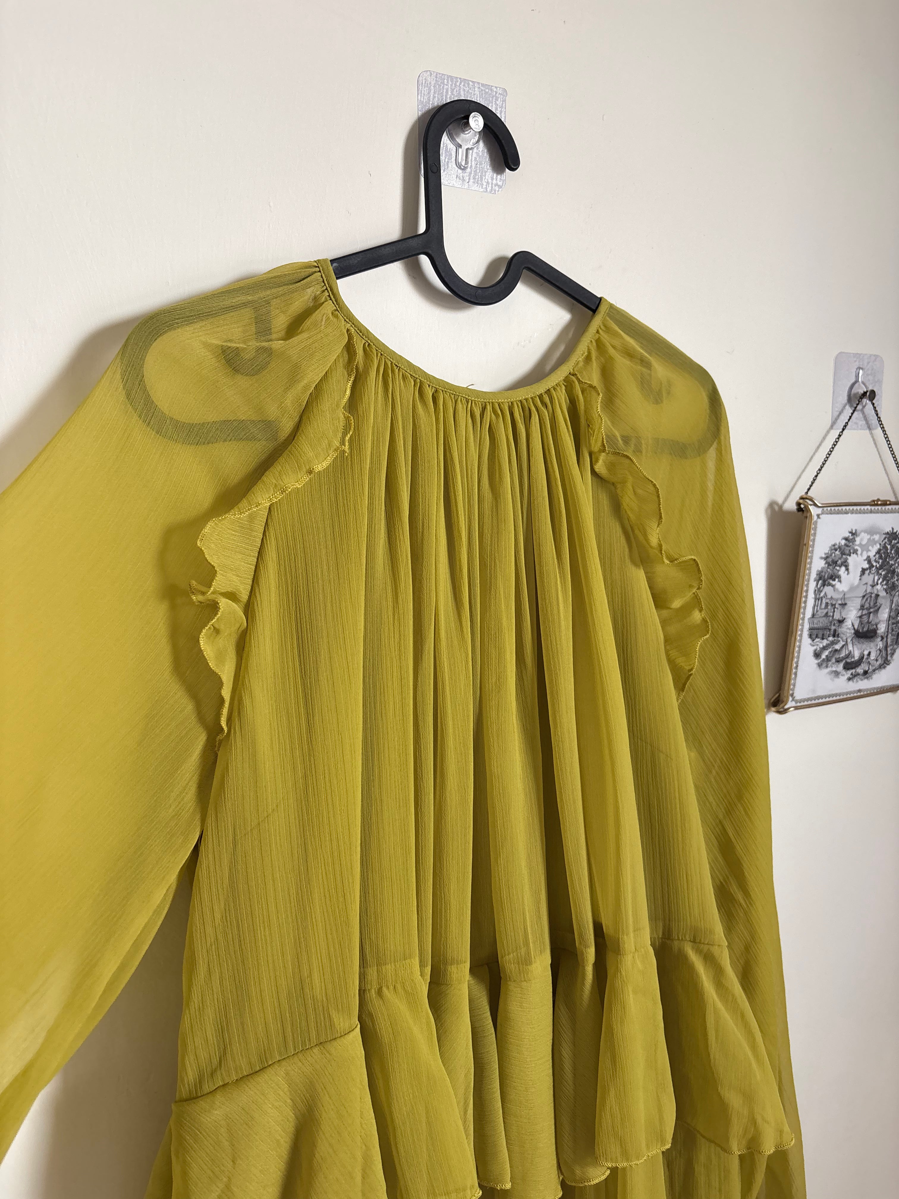 VILA WOMEN'S DRESS VIHELA - GREEN ENVY 38