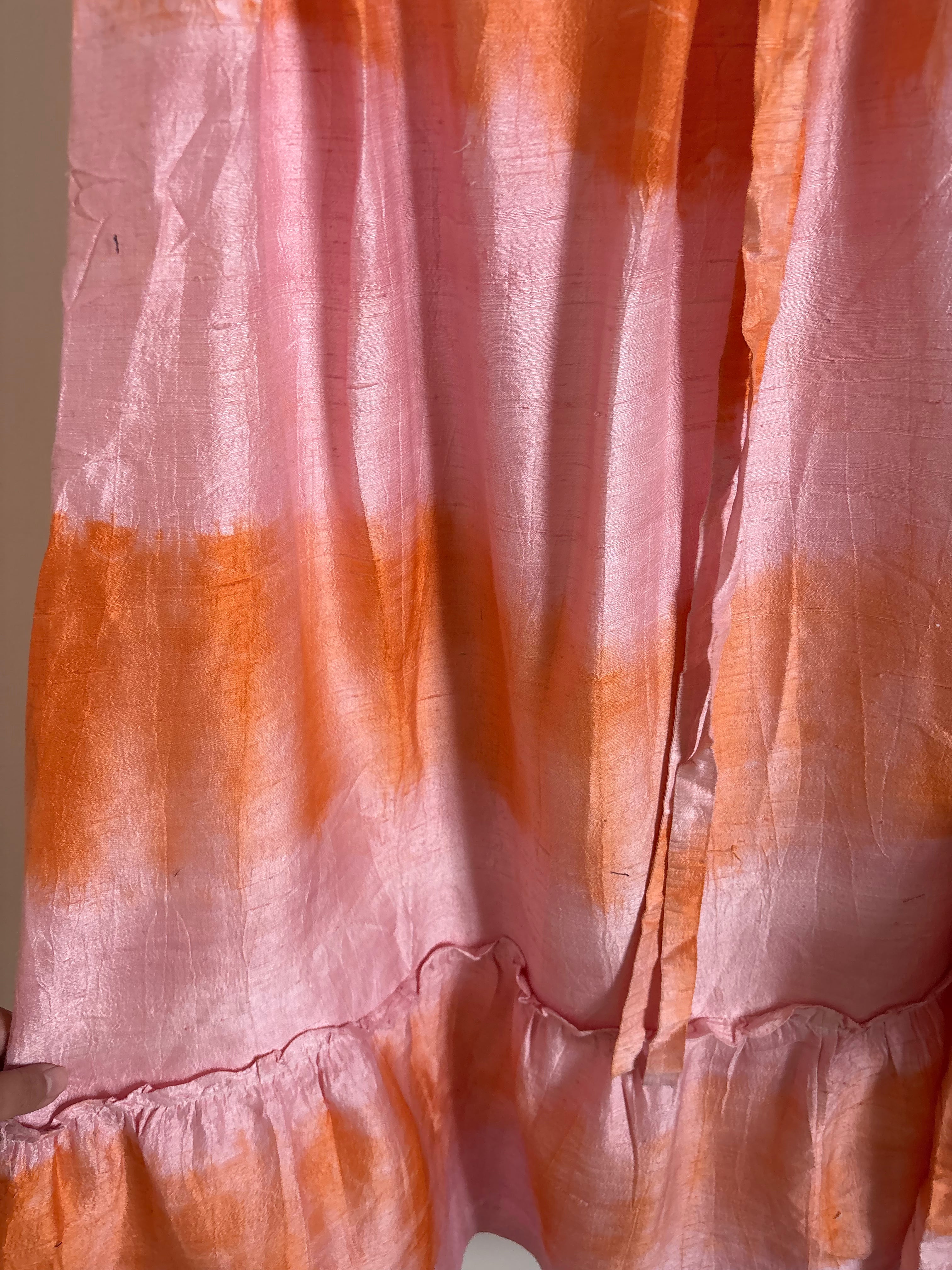 Coniglio 100% Silk Dupioni ORANGE SET FS