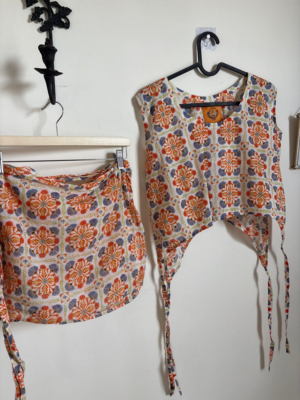 Coniglio tie top and skirt set FS