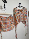 Coniglio tie top and skirt set FS
