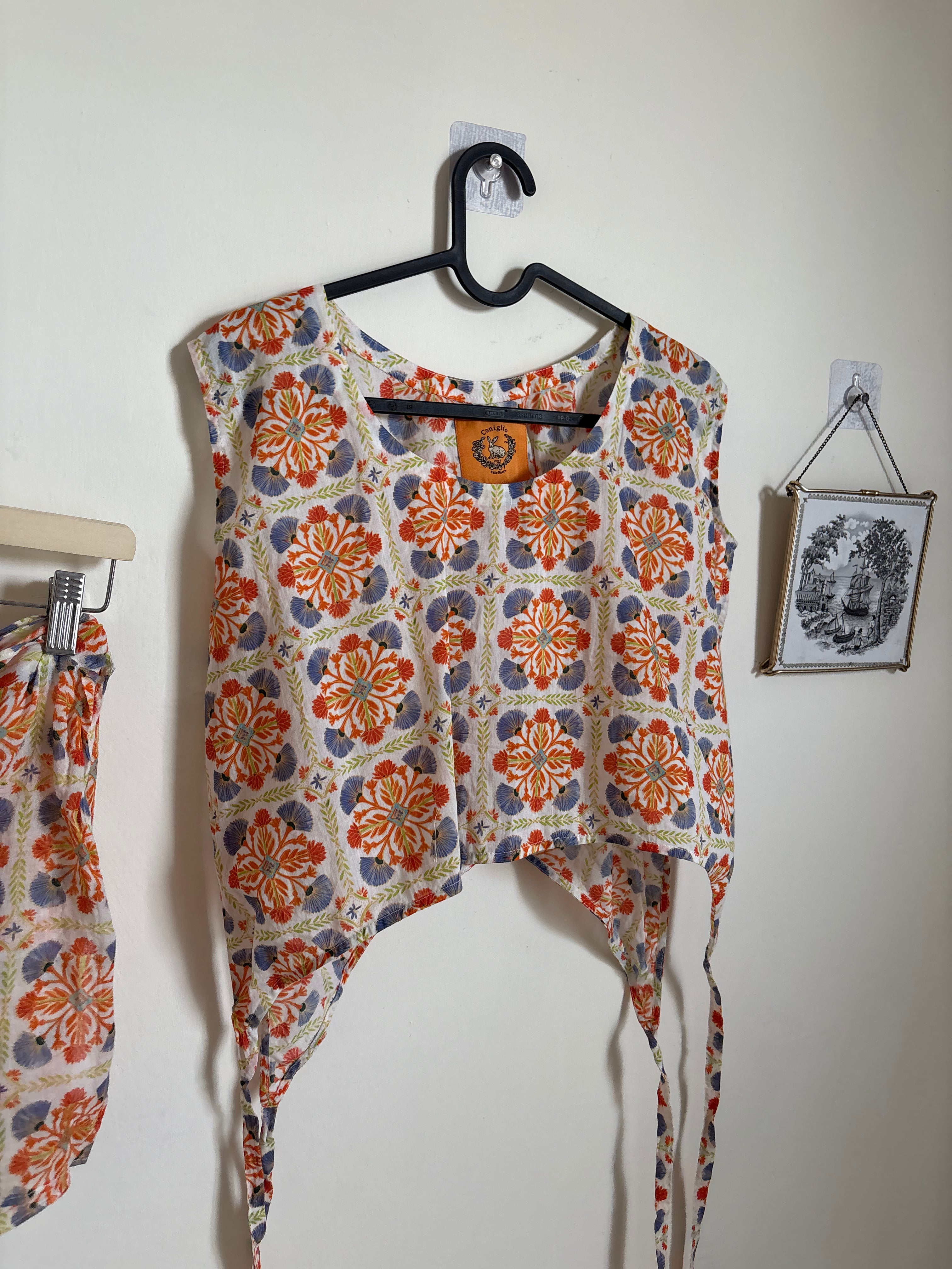Coniglio tie top and skirt set FS