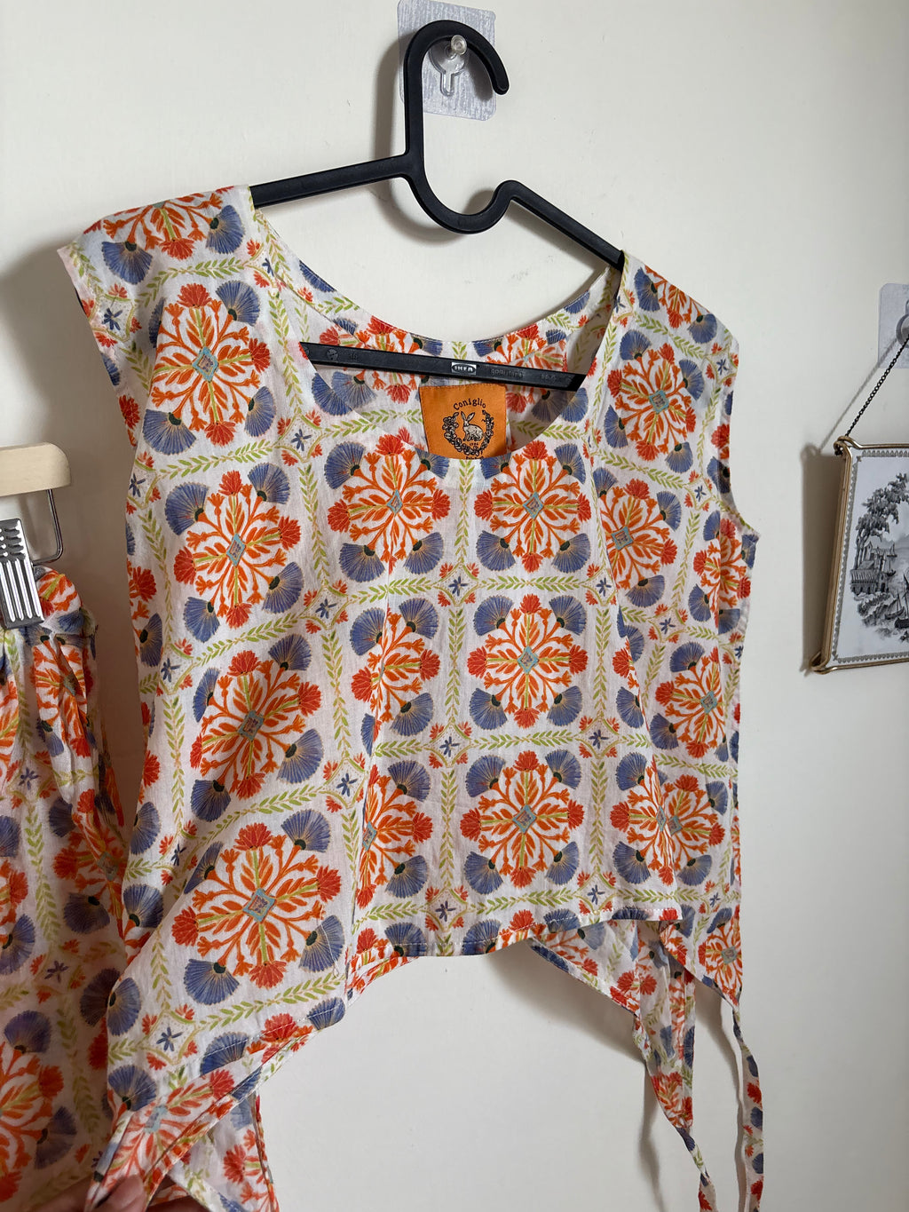 Coniglio tie top and skirt set FS