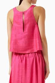 CONIGLIO PALM BEACH Shift Tank Top in Silk